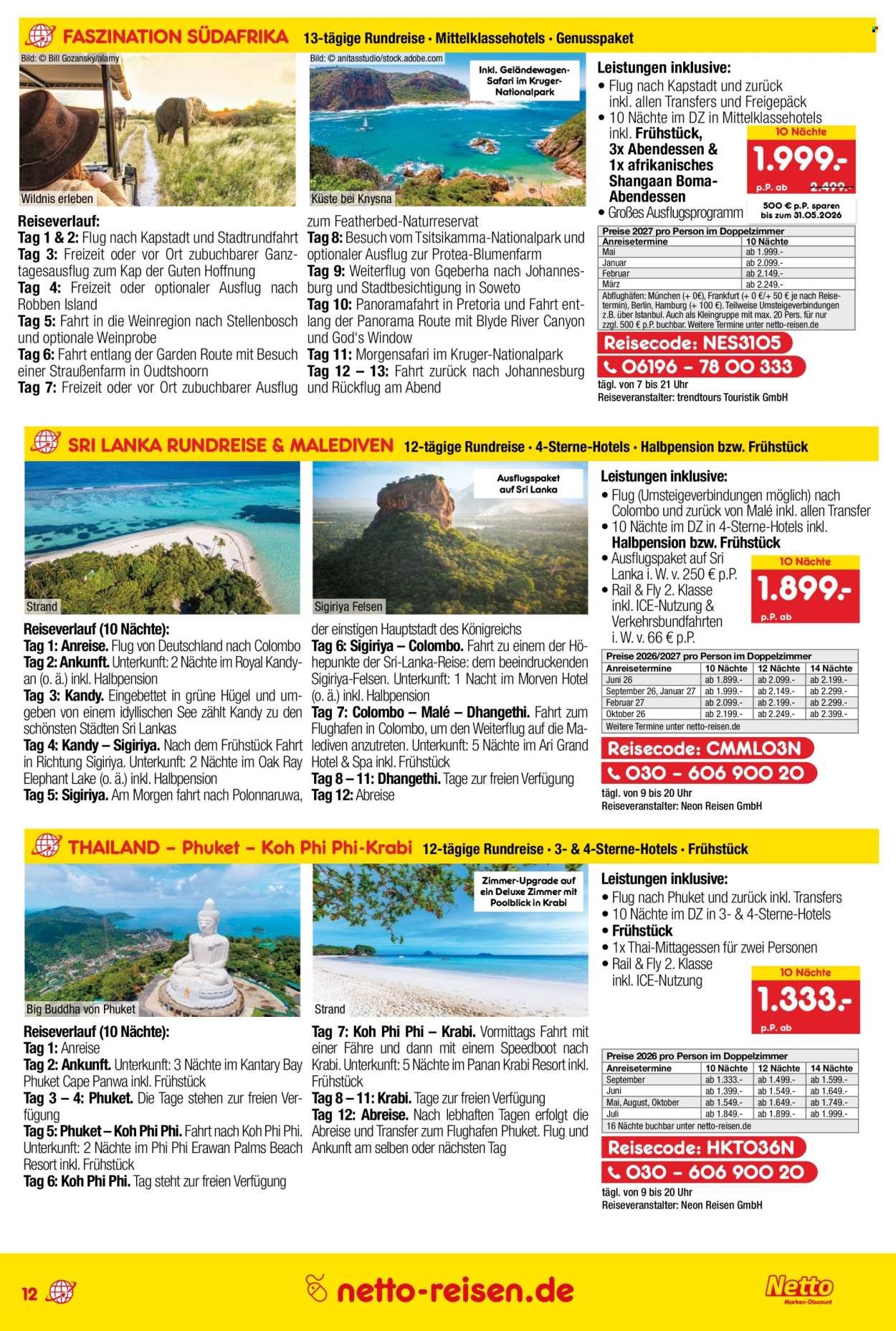NETTO MARKEN-DISCOUNT Prospekt - Reise-Angebote (2026-04-30 - 2026-05-31)