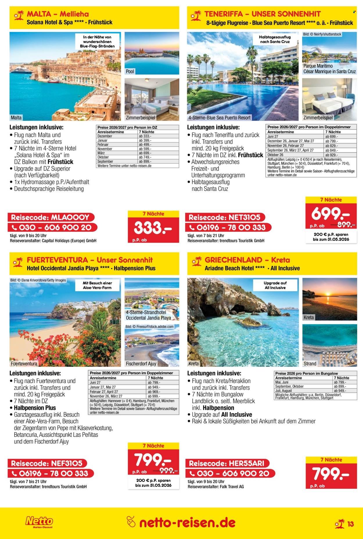 NETTO MARKEN-DISCOUNT Prospekt - Reise-Angebote (2026-04-30 - 2026-05-31)