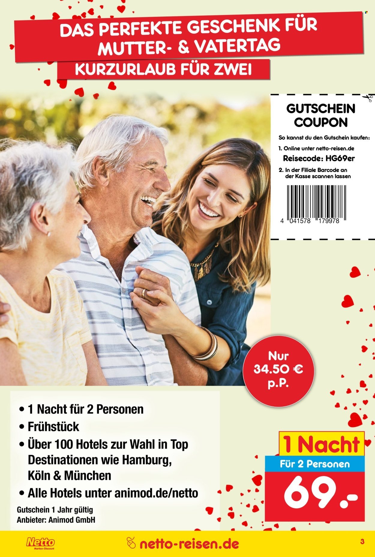 NETTO MARKEN-DISCOUNT Prospekt - Reise-Angebote (2026-04-30 - 2026-05-31)