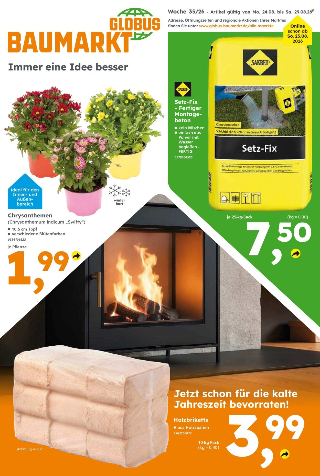 GLOBUS BAUMARKT Prospekt - Ab Montag 24.08.2026