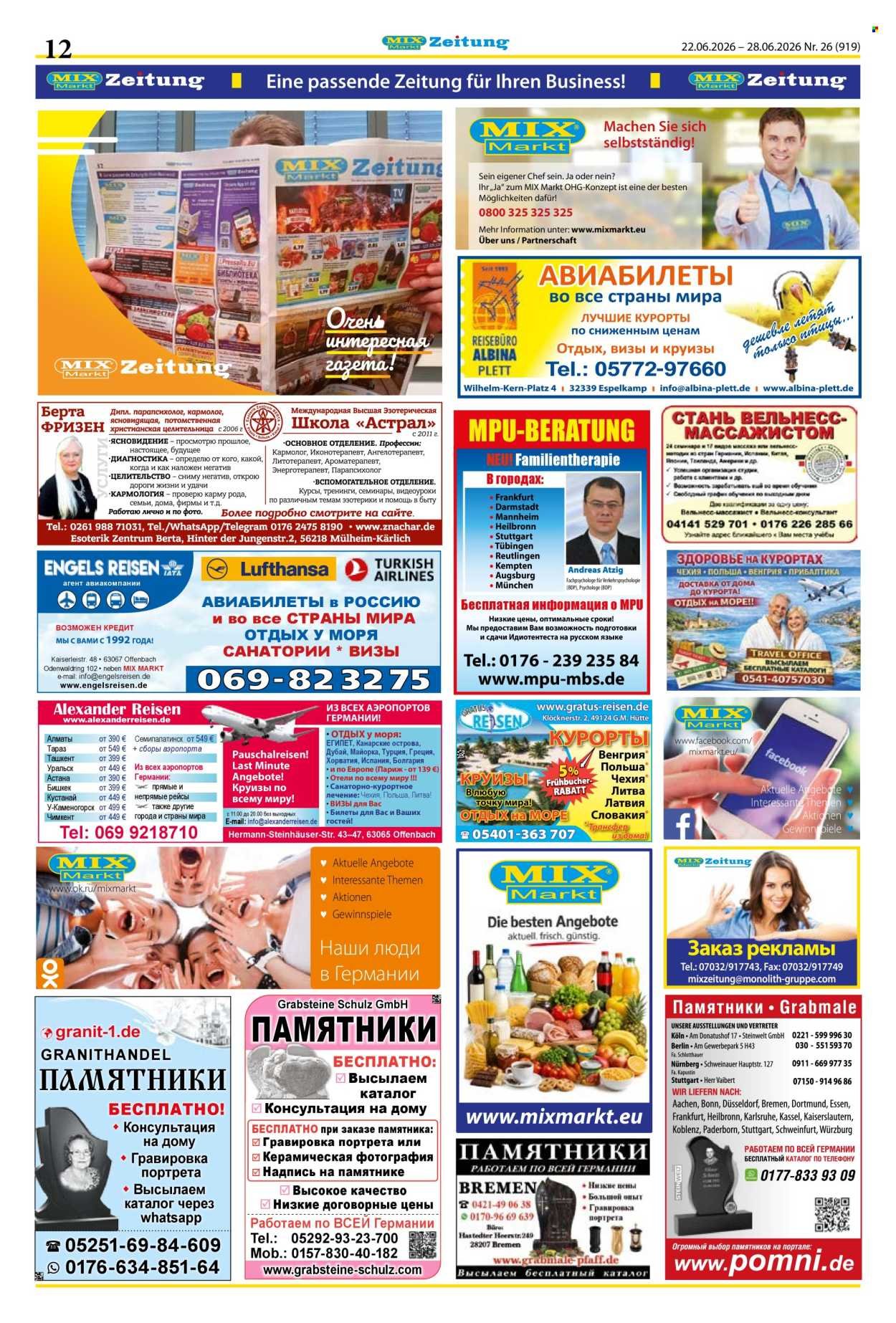MIX MARKT Prospekt - Ab Montag 22.06.2026