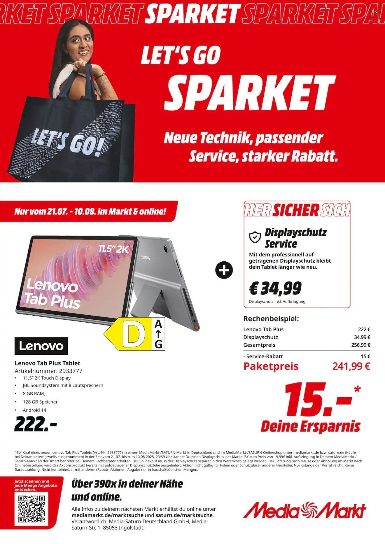 MEDIAMARKT Prospekt - Ab Montag 21.07.2025 (2025-07-21 - 2025-08-10) | 1