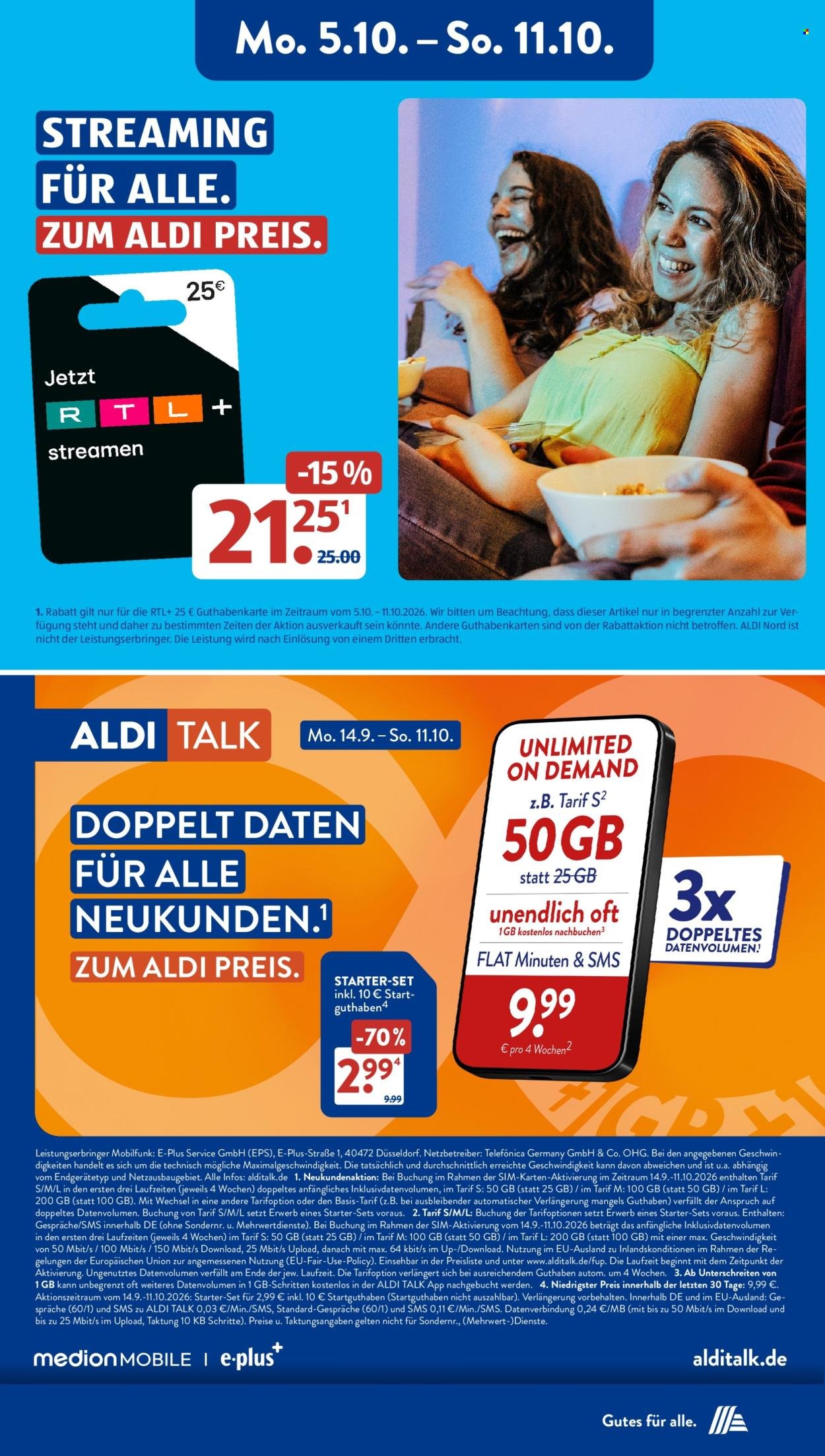 ALDI SÜD Prospekt - Ab Montag 5.10.2026