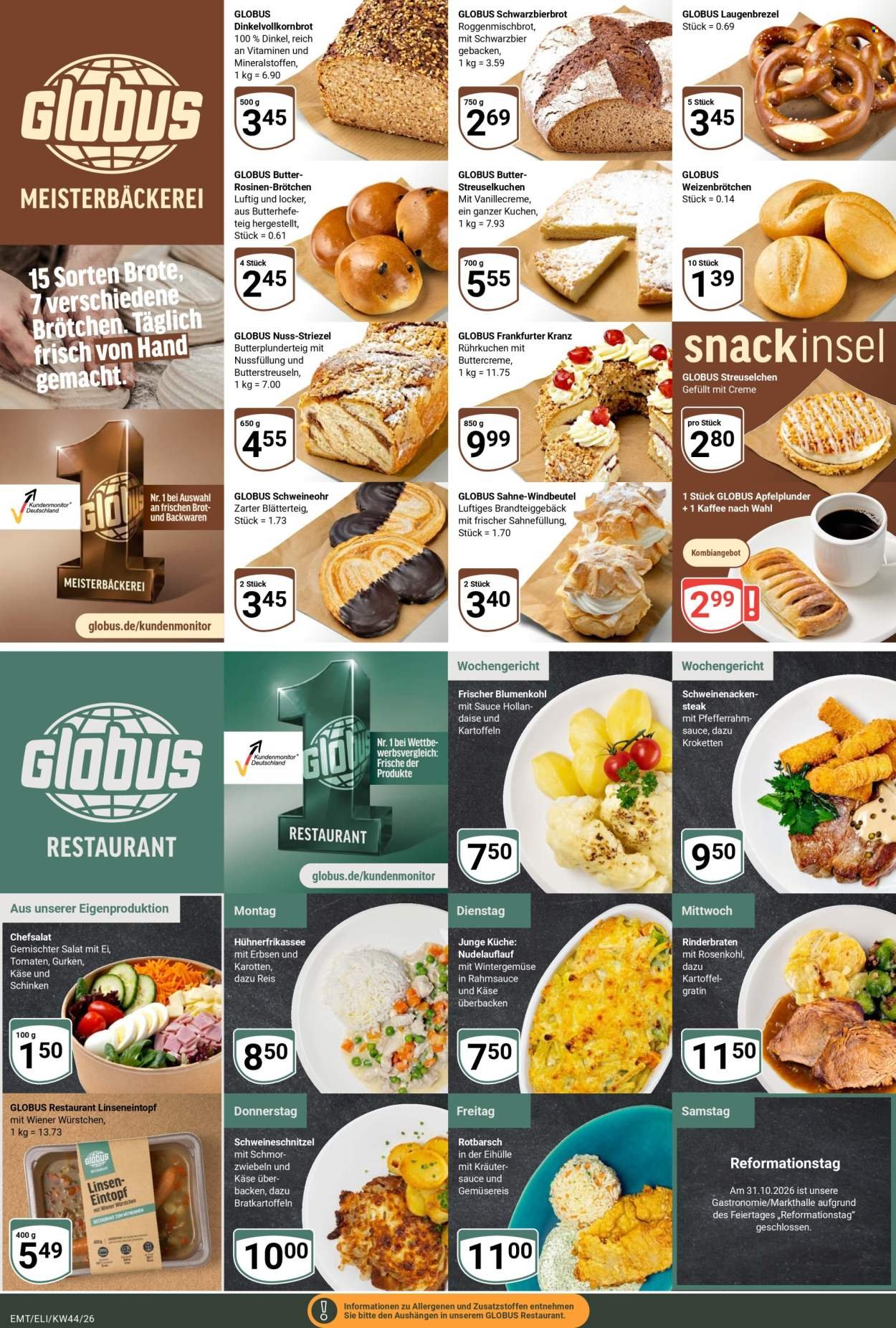 GLOBUS Prospekt - Ab Montag 26.10.2026