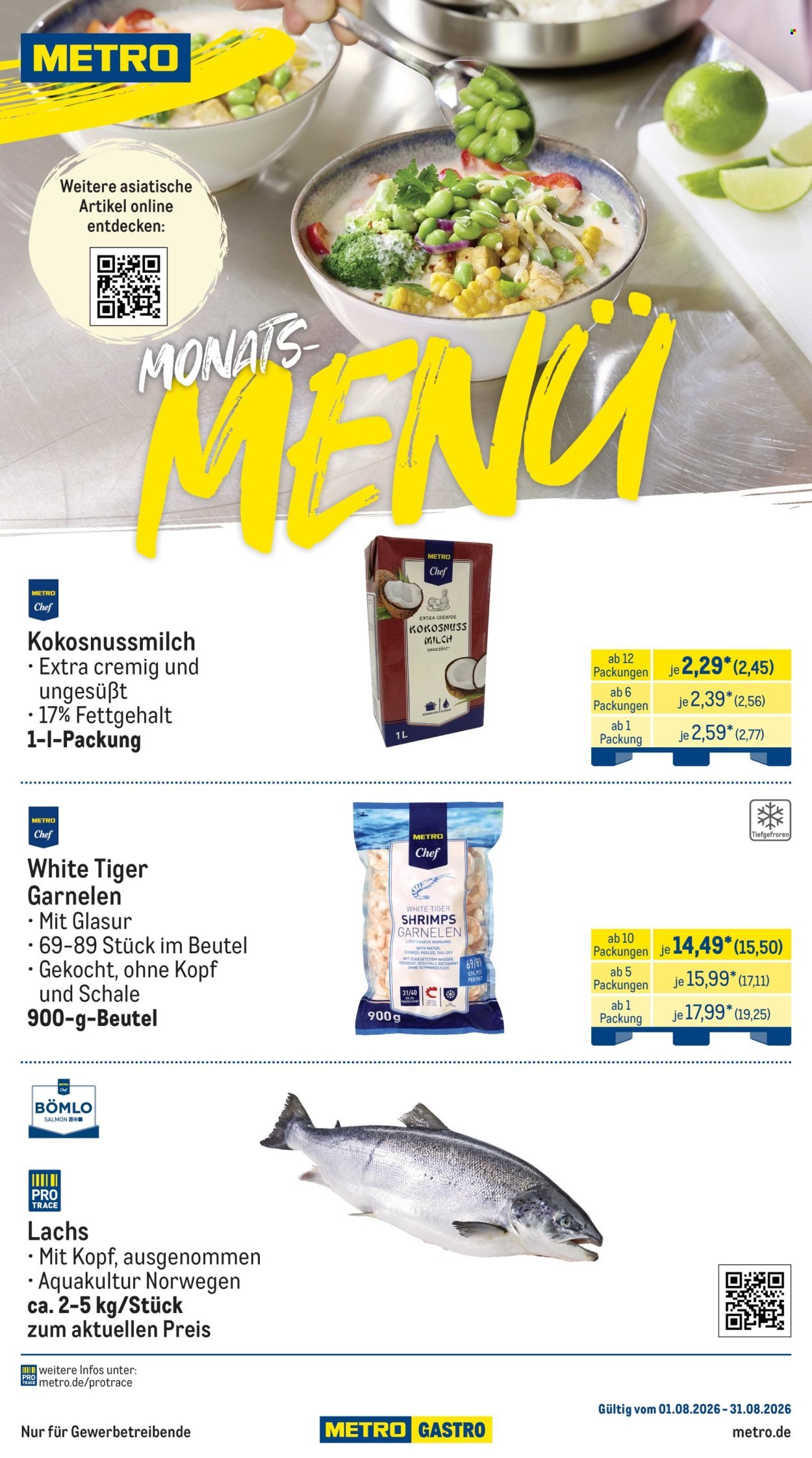 METRO Prospekt - Monats-Menü