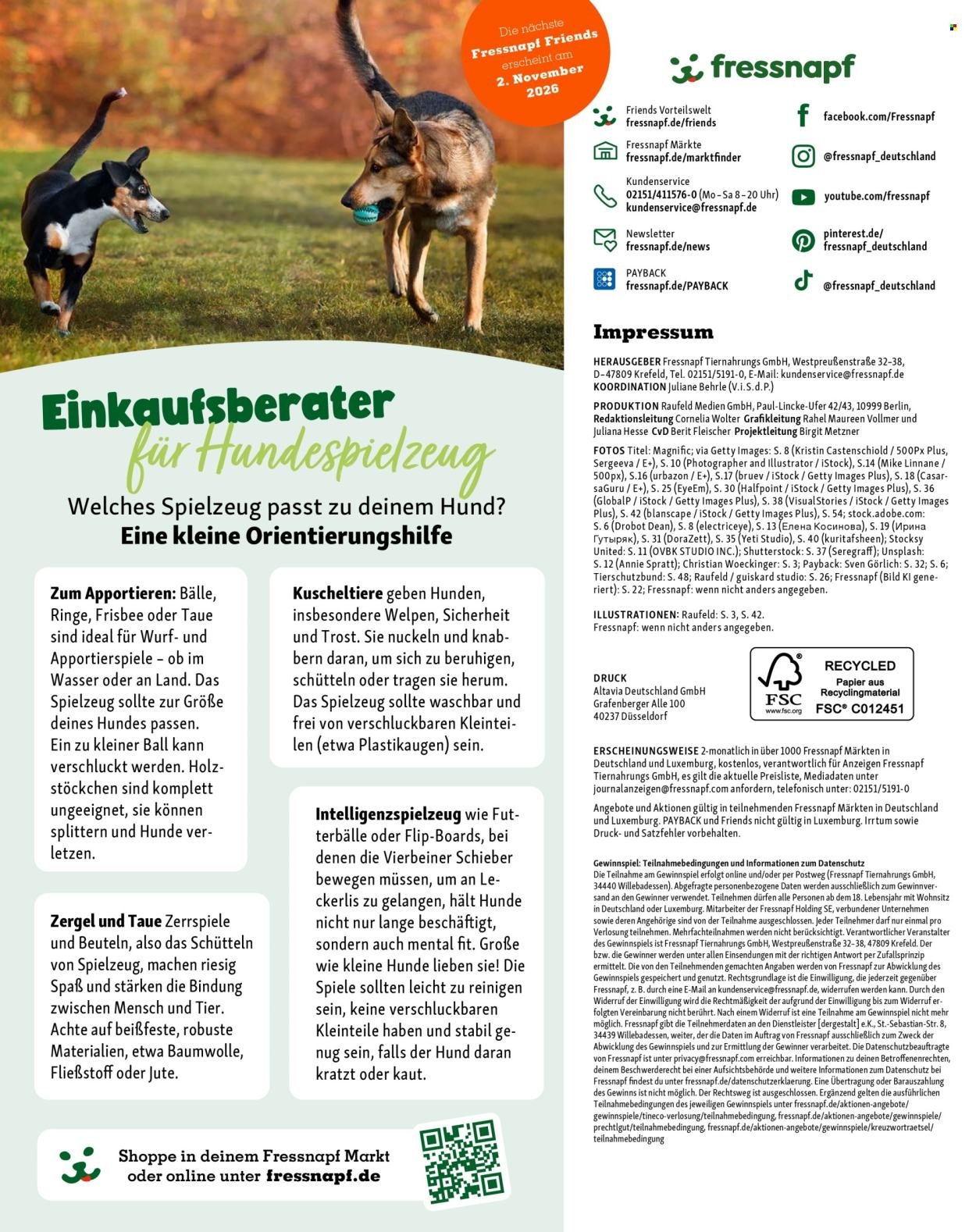FRESSNAPF Prospekt - Ab Dienstag 1.09.2026