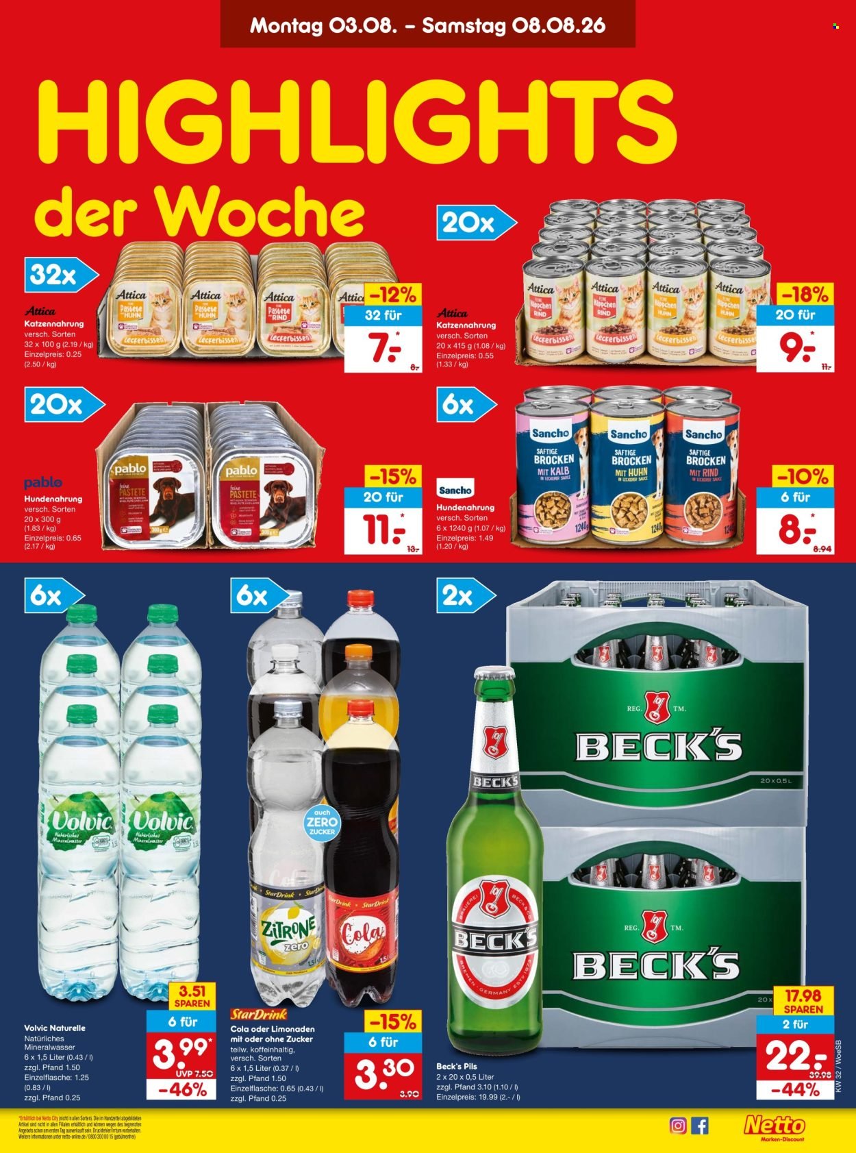 NETTO MARKEN-DISCOUNT Prospekt - Ab Montag 3.08.2026