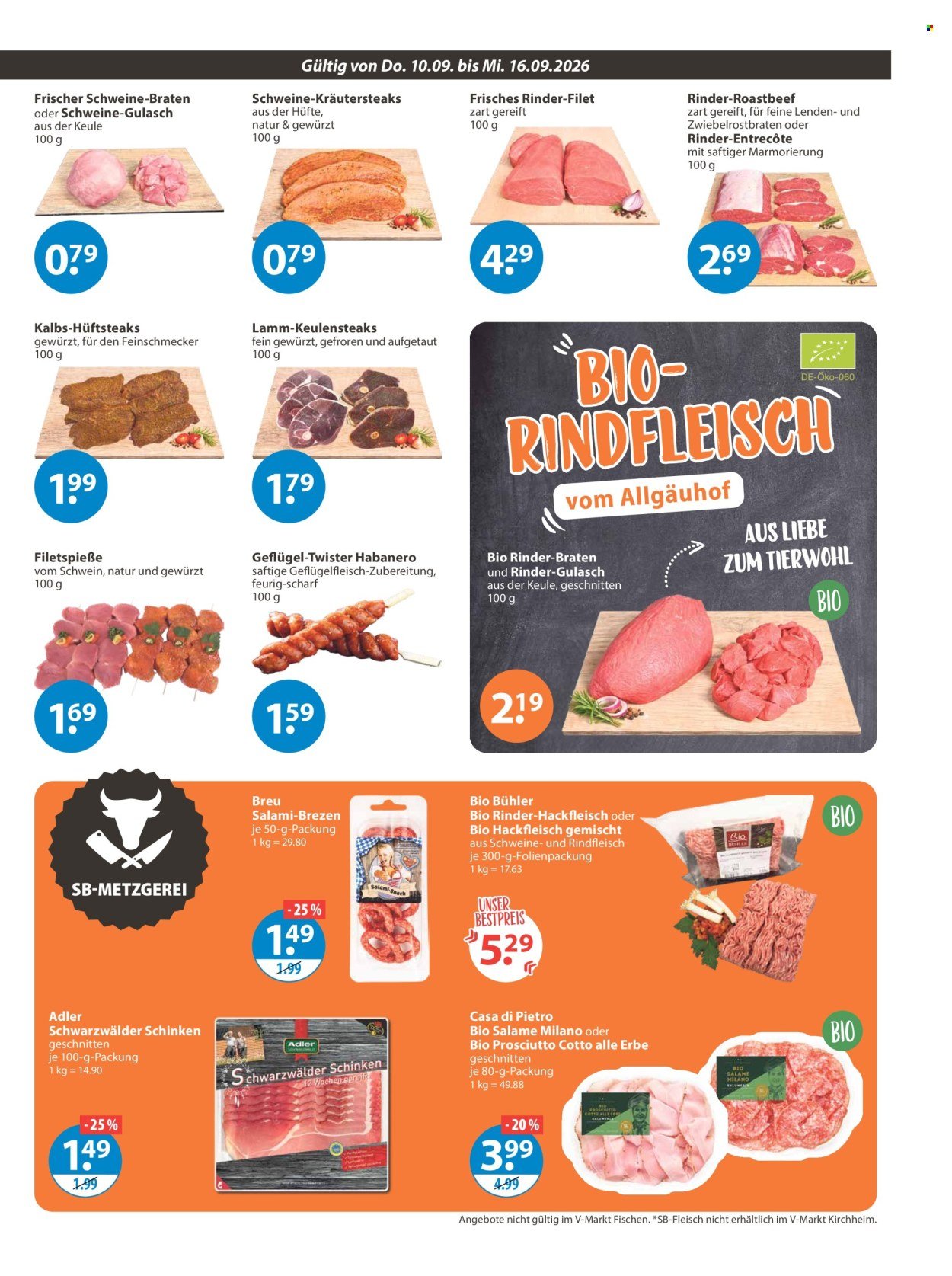 V-MARKT Prospekt - Ab Donnerstag 10.09.2026