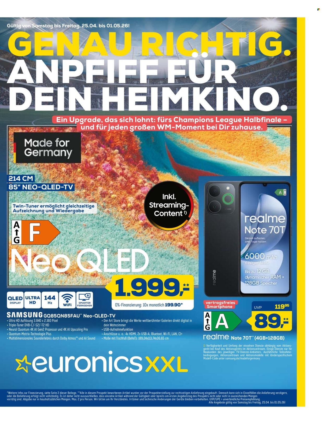 EURONICS Prospekt - Ab Samstag 25.04.2026 (2026-04-25 - 2026-05-01)