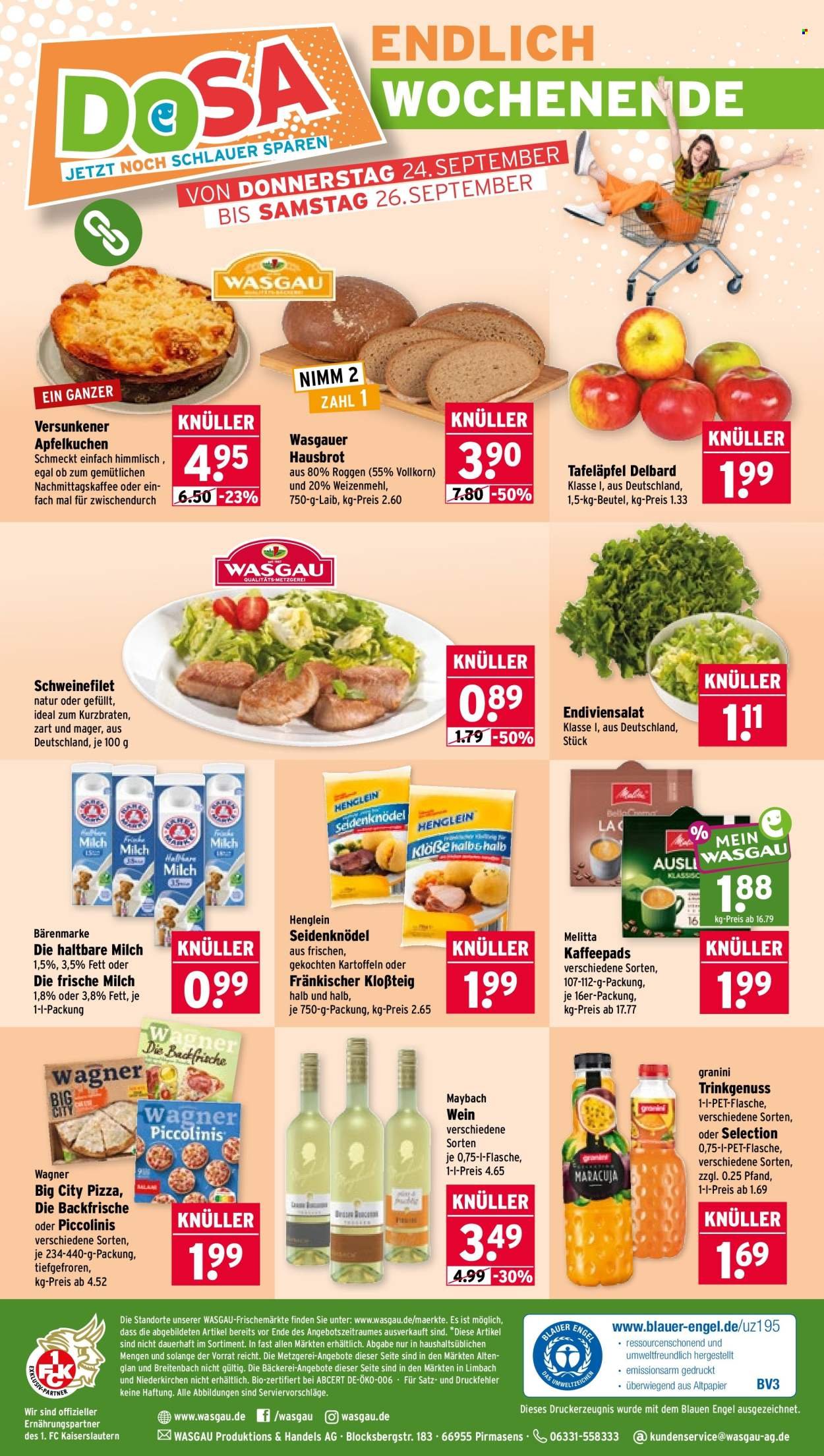 WASGAU Prospekt - Ab Montag 21.09.2026