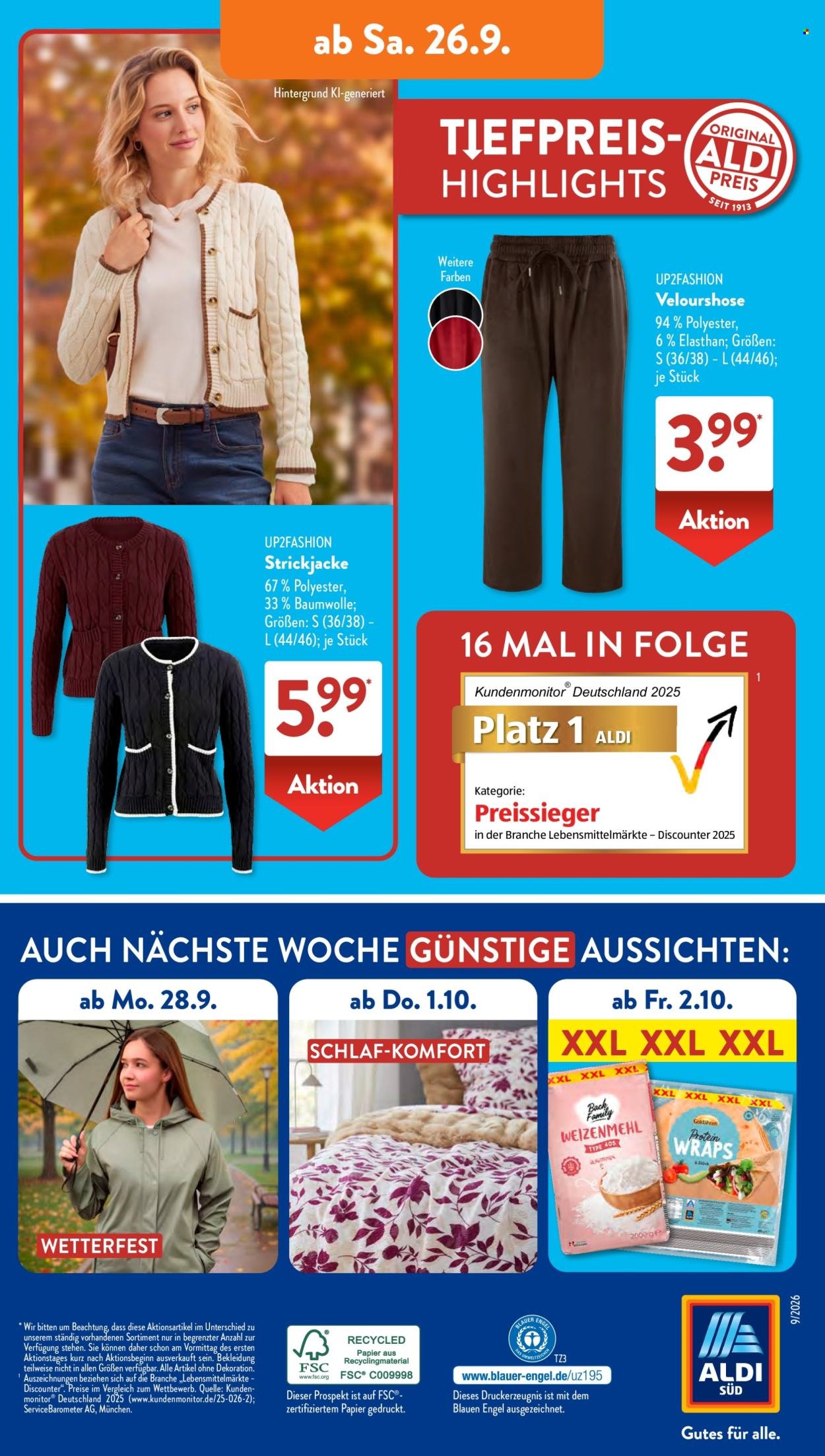 ALDI SÜD Prospekt - Ab Montag 21.09.2026