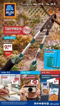 ALDI SÜD Prospekt - Ab Montag 21.09.2026