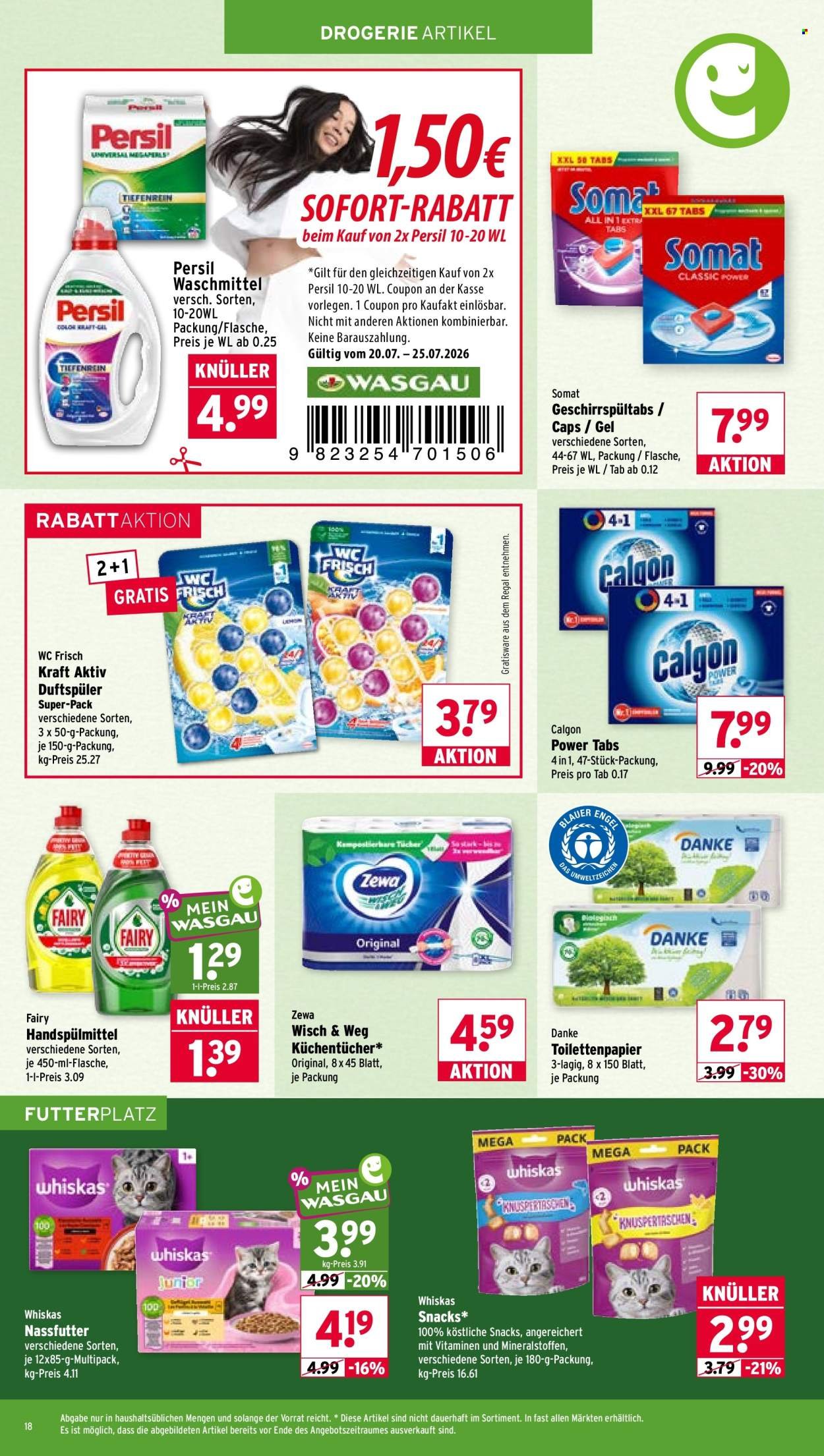 WASGAU Prospekt - Ab Montag 20.07.2026