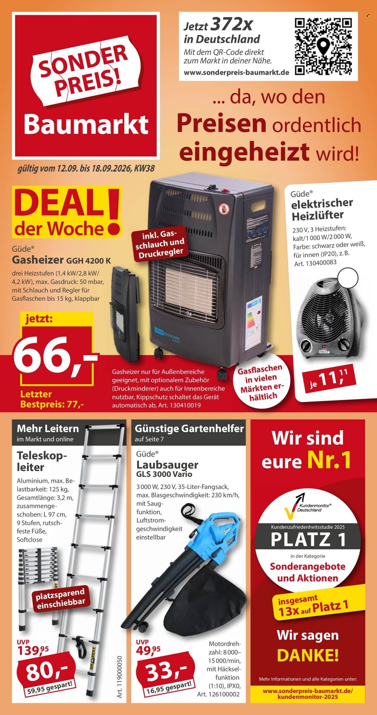 SONDERPREIS-BAUMARKT Prospekt - Ab Samstag 12.09.2026