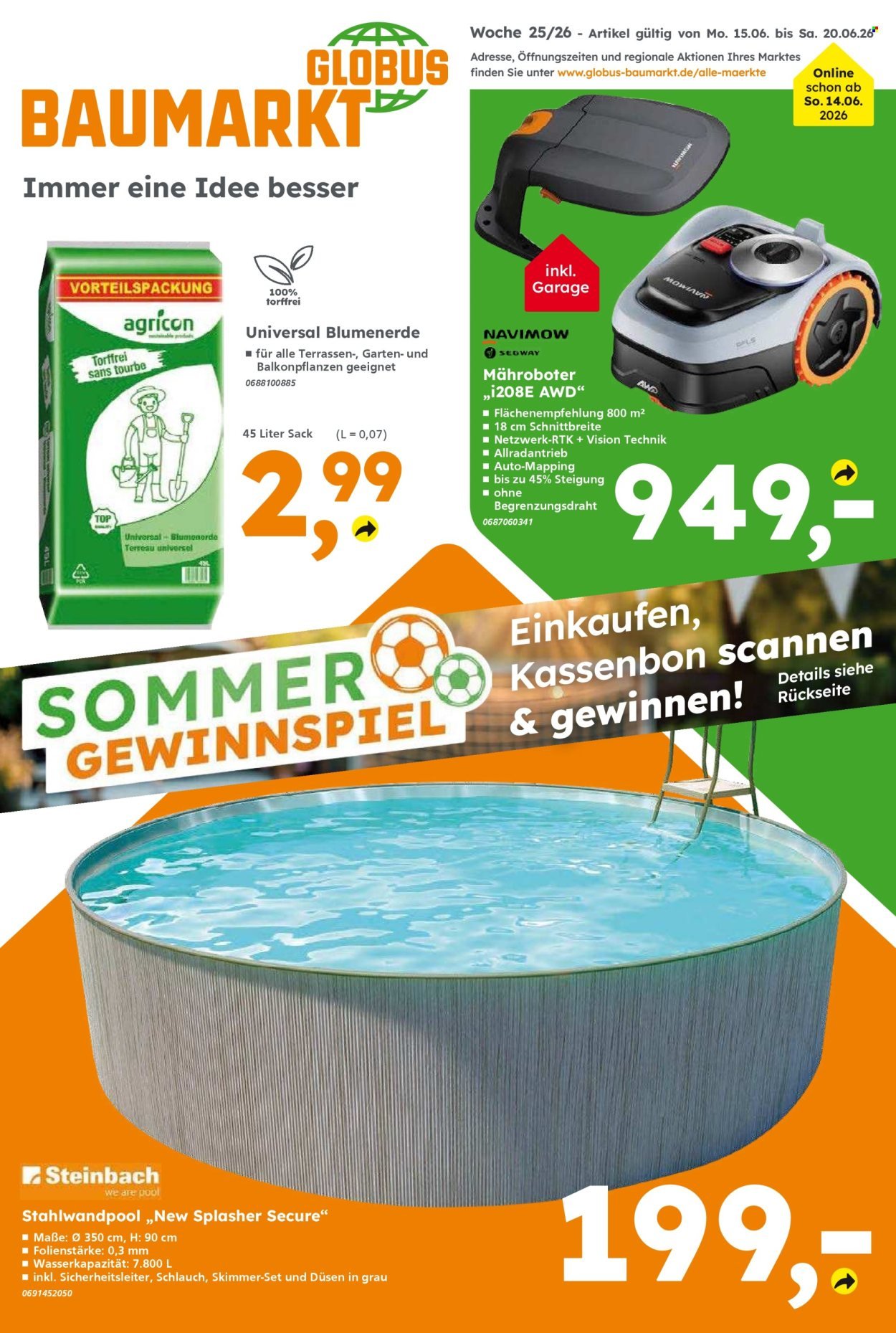 GLOBUS BAUMARKT Prospekt - Ab Montag 15.06.2026