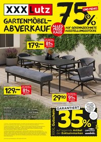 XXXLUTZ Prospekt - Gartenmöbelabverkauf