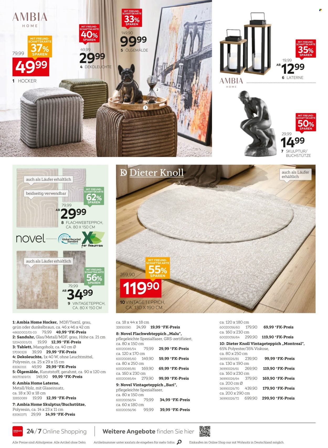XXXLUTZ Prospekt - Bis zu 73% auf Wohnaccessoires