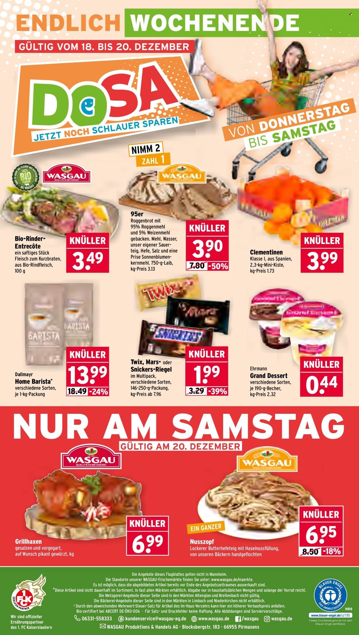 WASGAU Prospekt - Ab Montag 15.12.2025