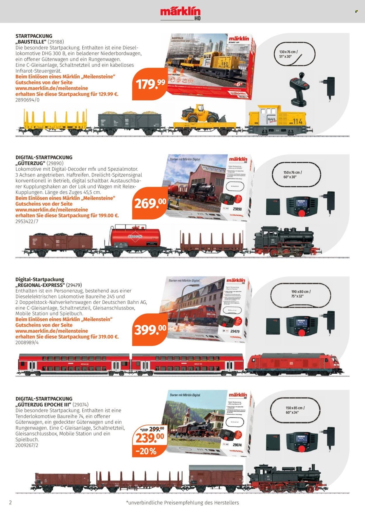 MÜLLER Prospekt - Modell-Eisenbahn-Highlights