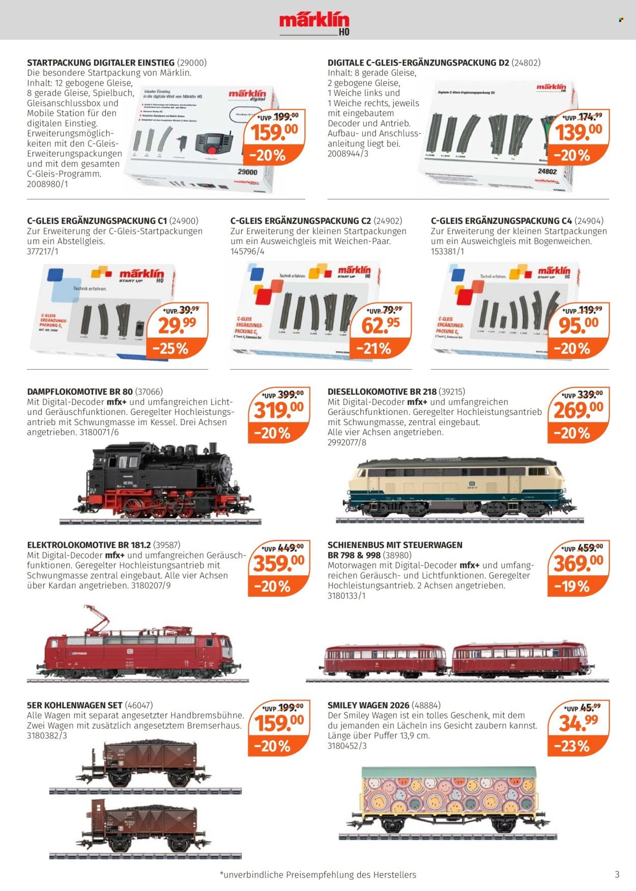 MÜLLER Prospekt - Modell-Eisenbahn-Highlights