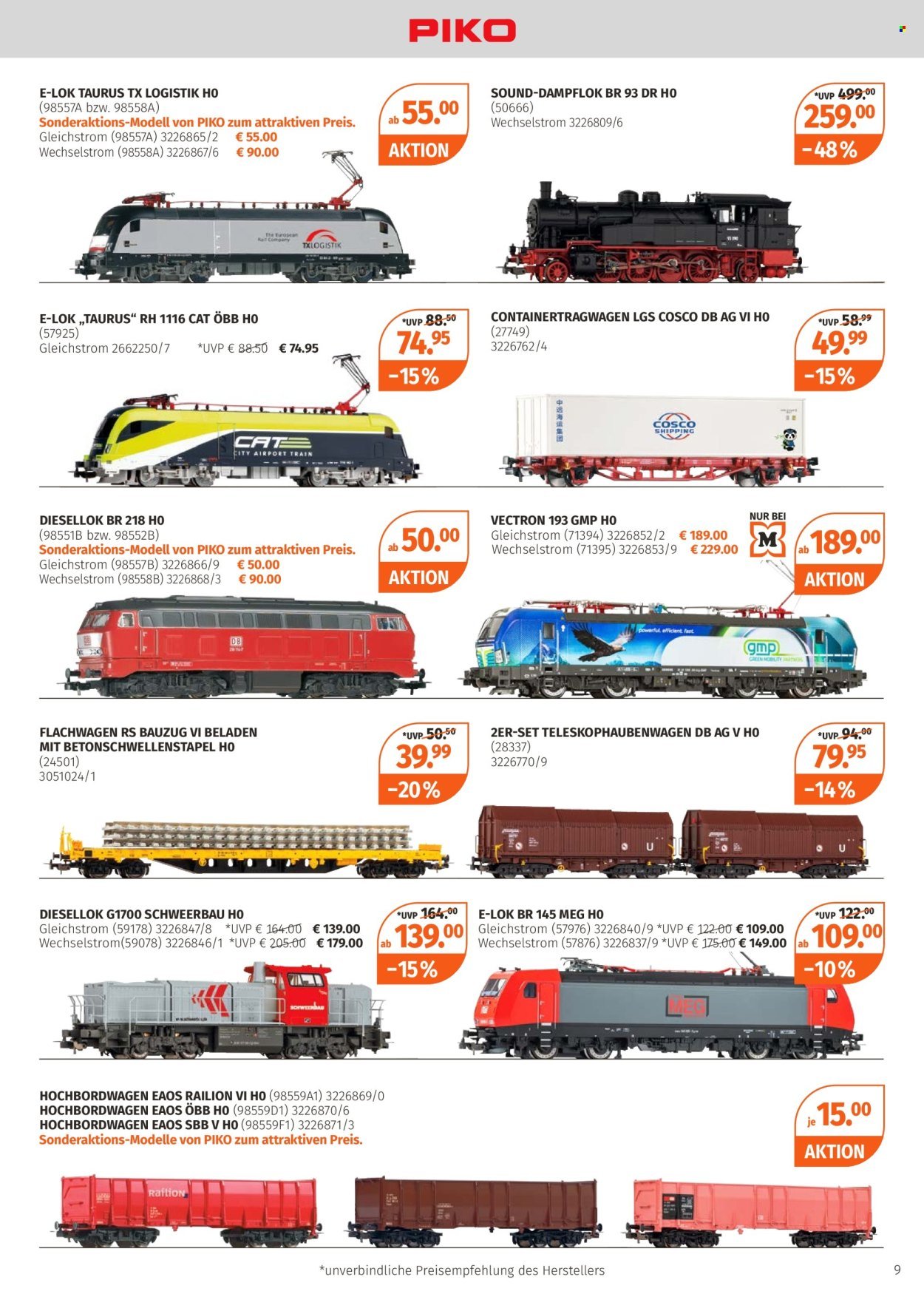 MÜLLER Prospekt - Modell-Eisenbahn-Highlights