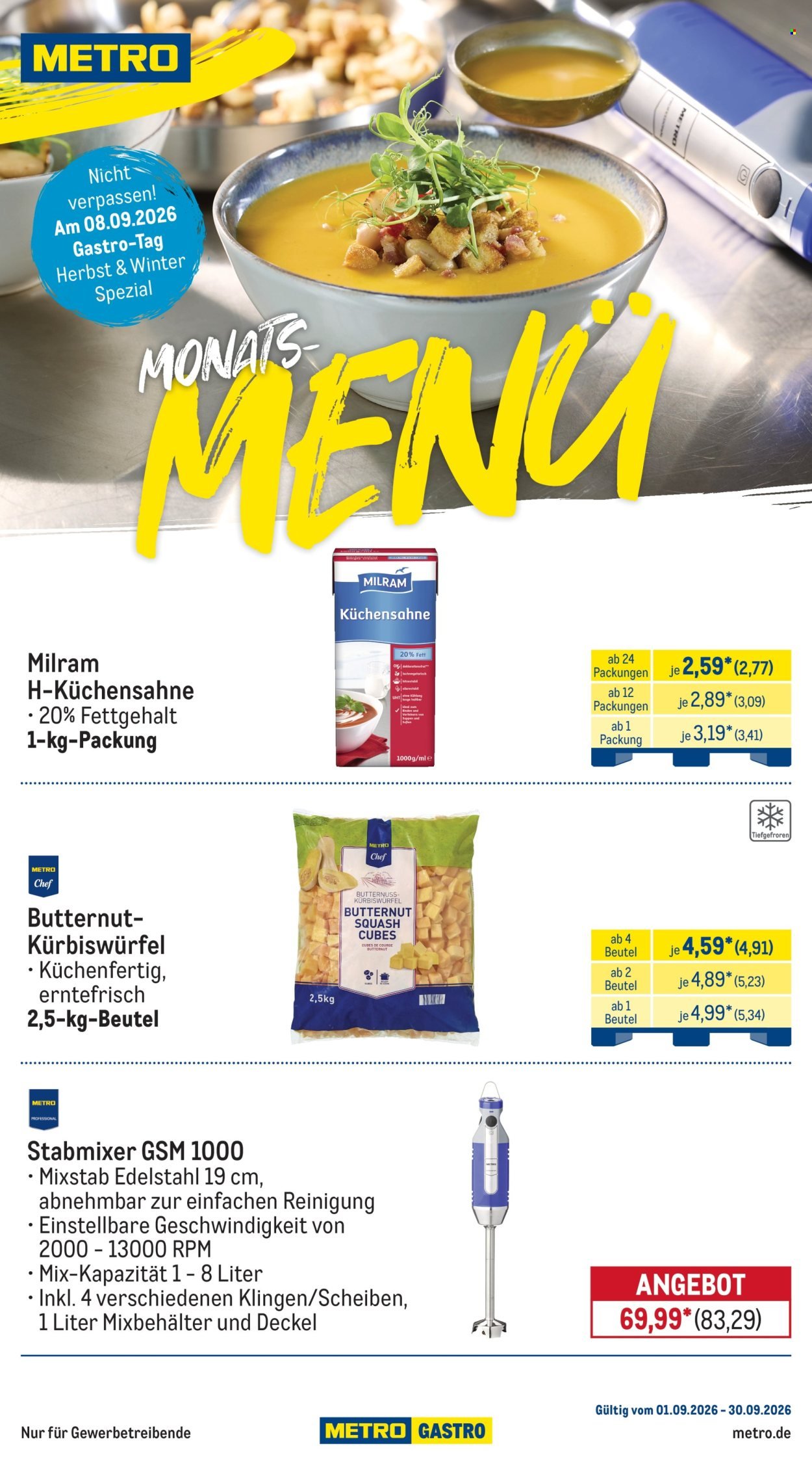 METRO Prospekt - Monats-Menü
