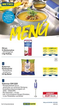 METRO Prospekt - Monats-Menü