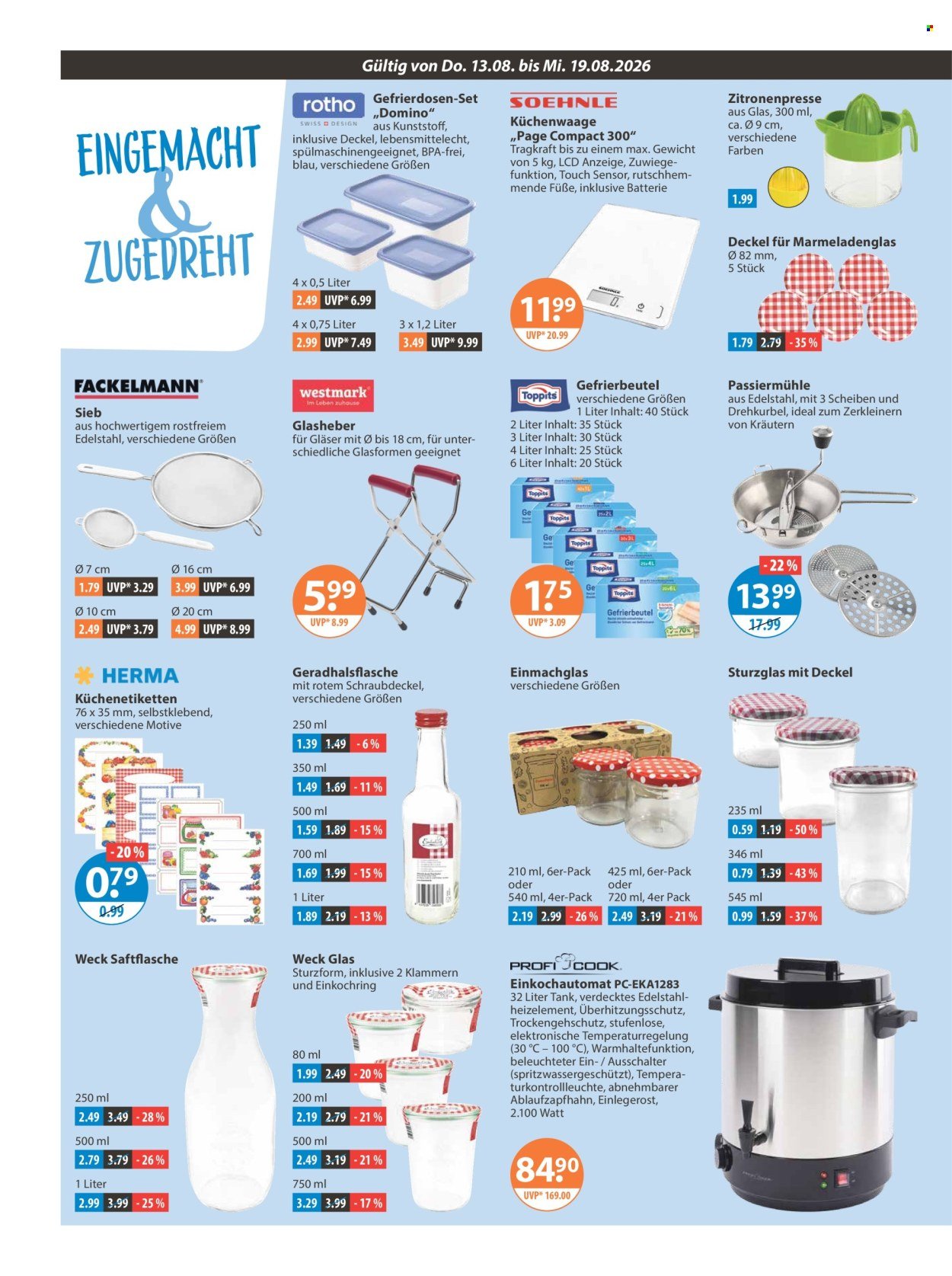 V-MARKT Prospekt - Ab Donnerstag 13.08.2026