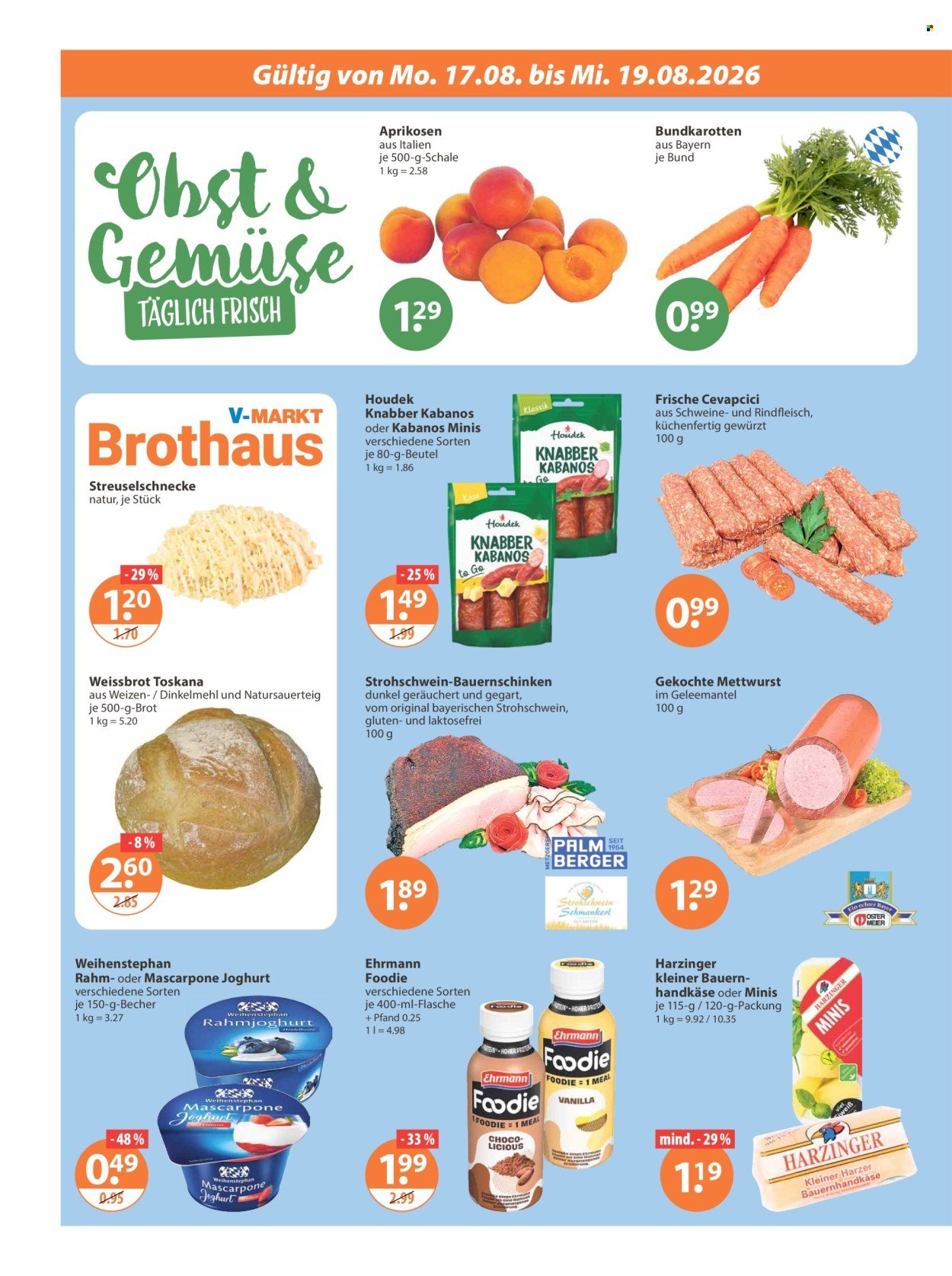 V-MARKT Prospekt - Ab Donnerstag 13.08.2026