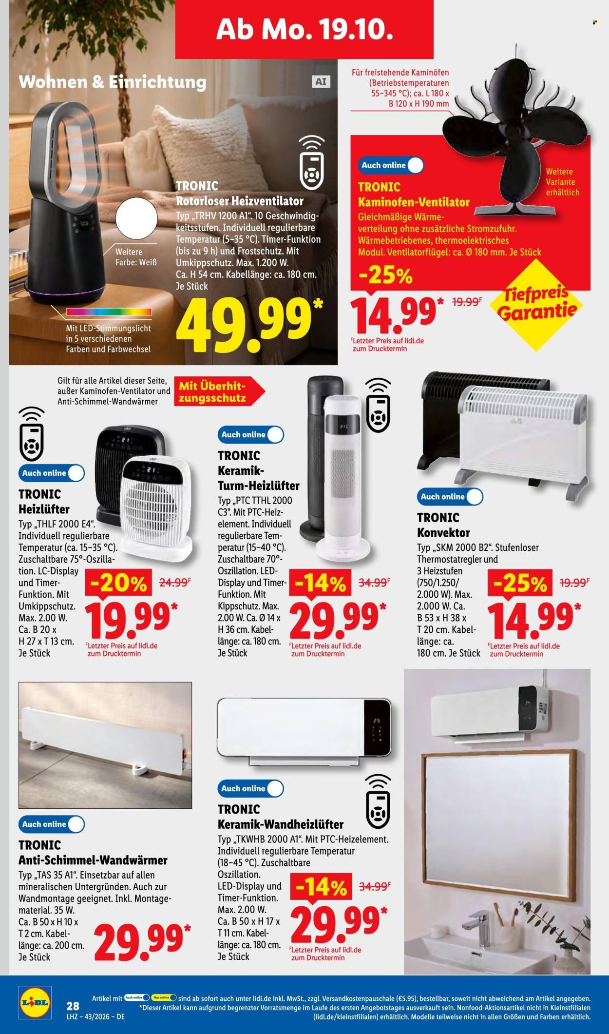 LIDL Prospekt - Ab Montag 19.10.2026
