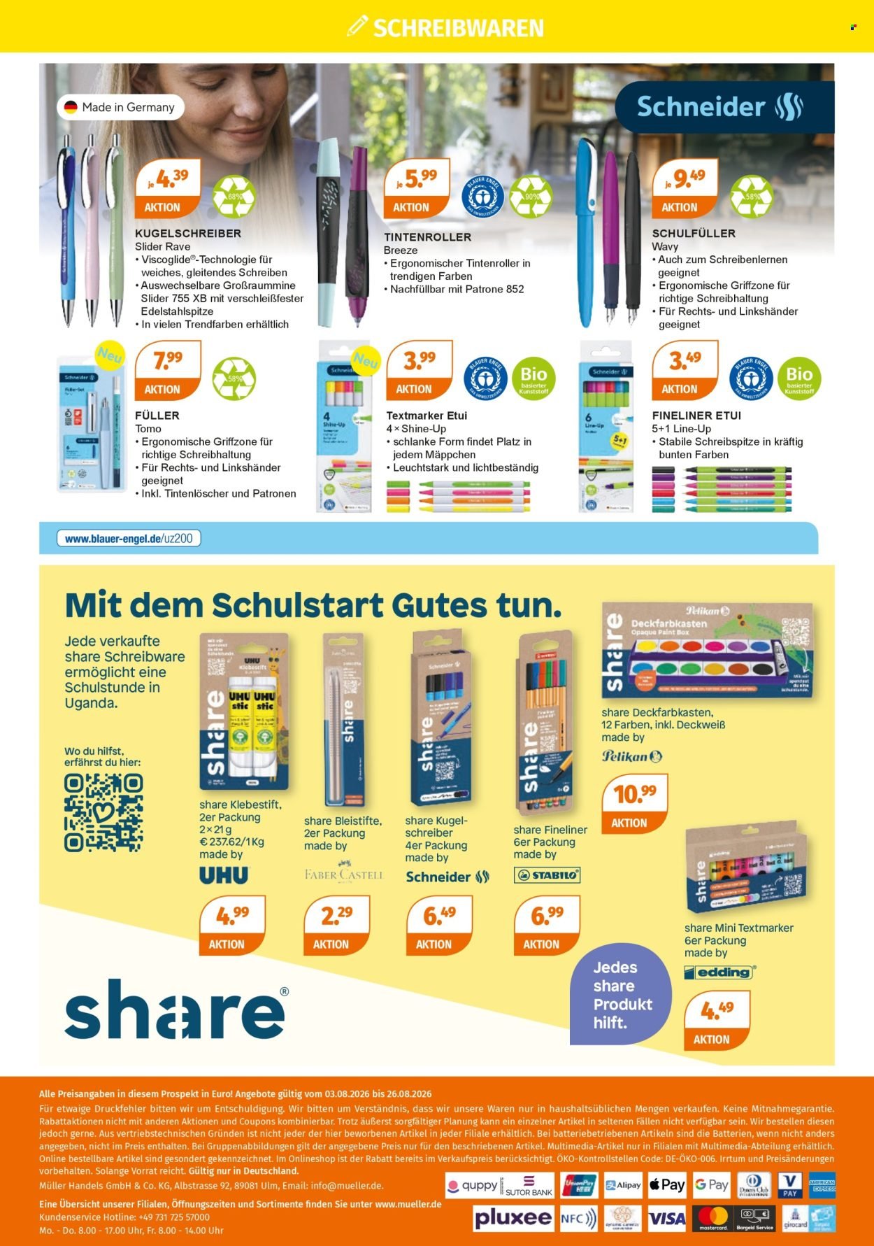 MÜLLER Prospekt - Die Schule ruft