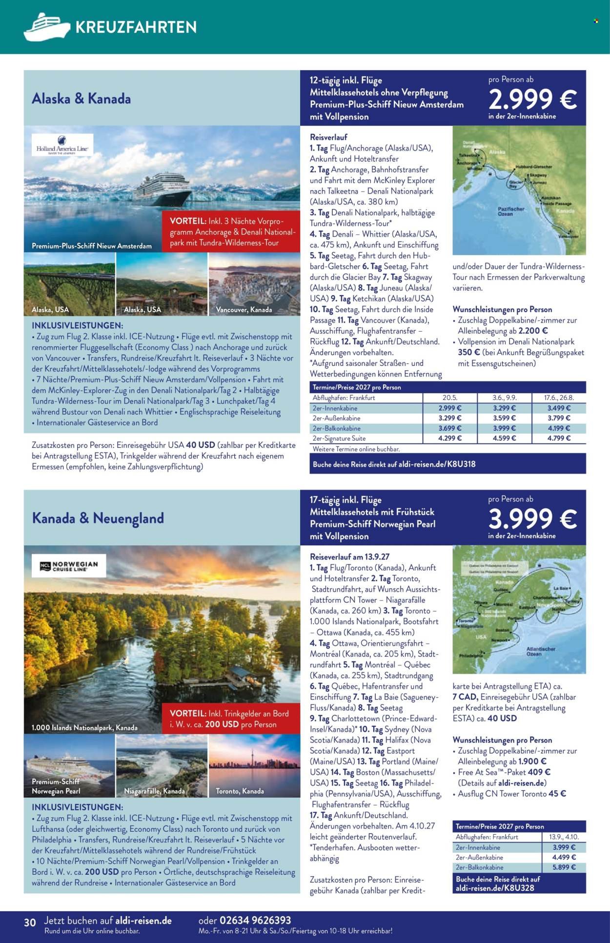 ALDI SÜD Prospekt - Reise-Highlights