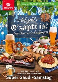 SELGROS Prospekt - O'zapft is.