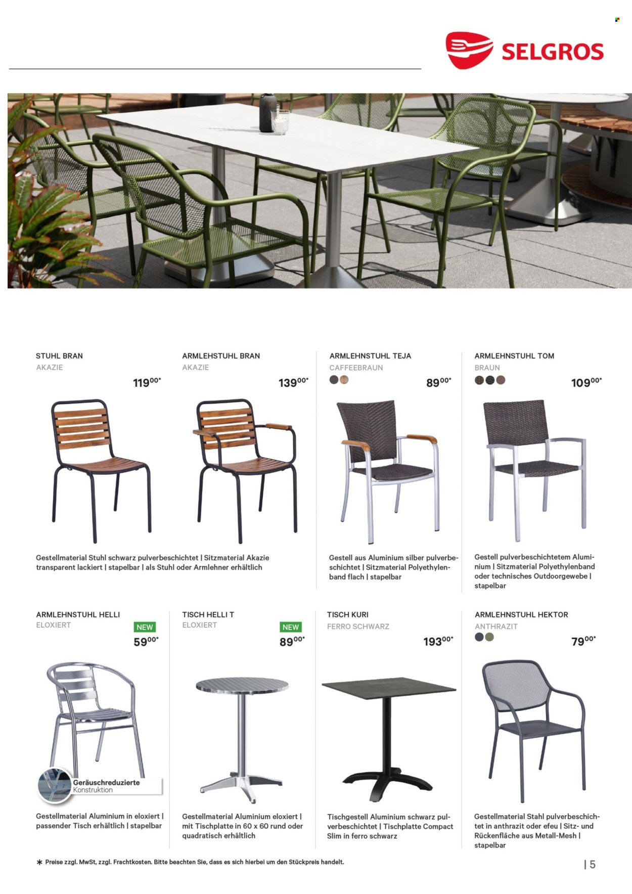 SELGROS Prospekt - Restaurantmöbel (2026-03-01 - 2026-07-31)