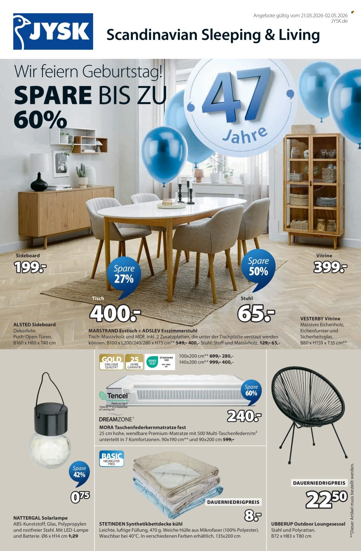 JYSK Prospekt - Großartige Angebote (2026-03-21 - 2026-05-02)