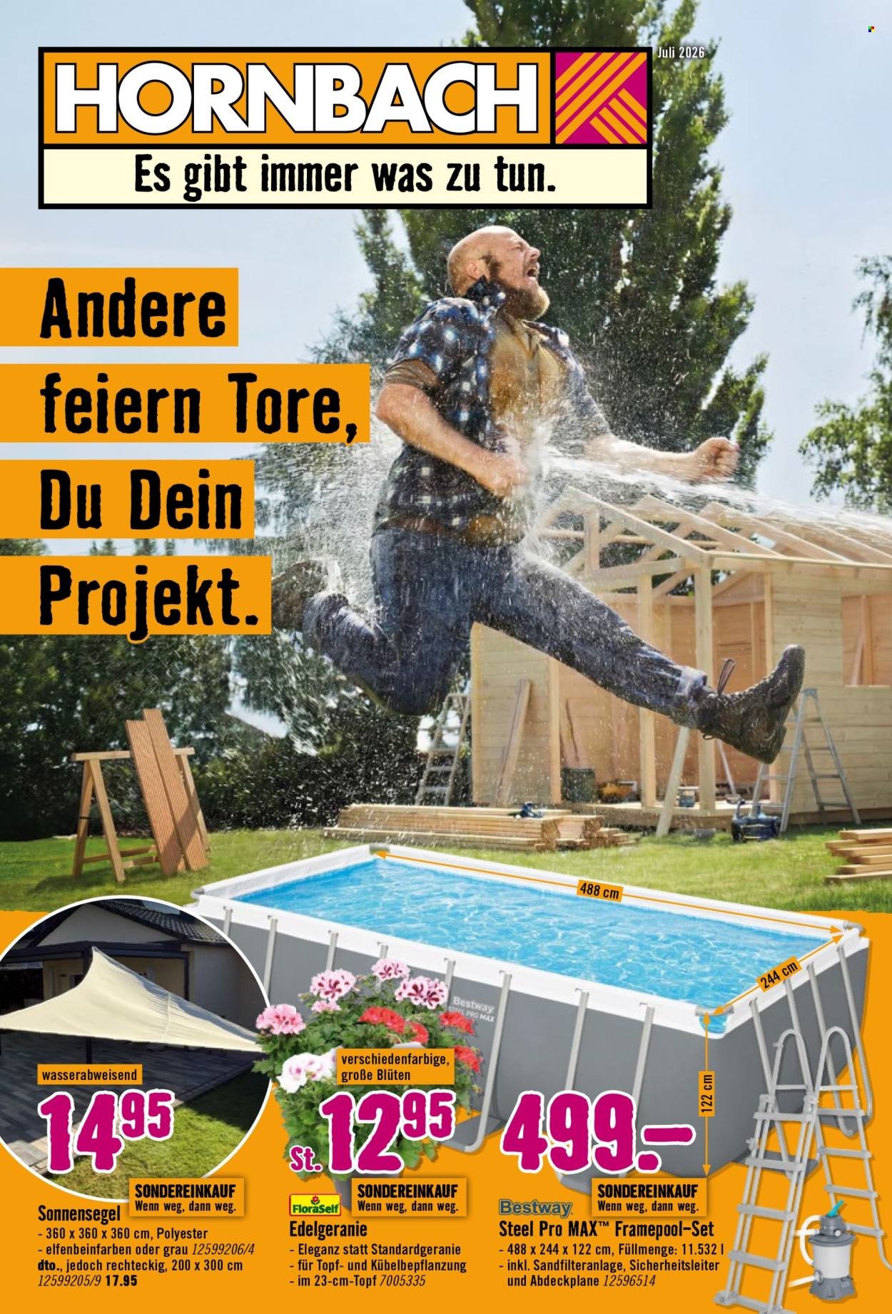 HORNBACH Prospekt - Andere feiern Tore, Du Dein Projekt.