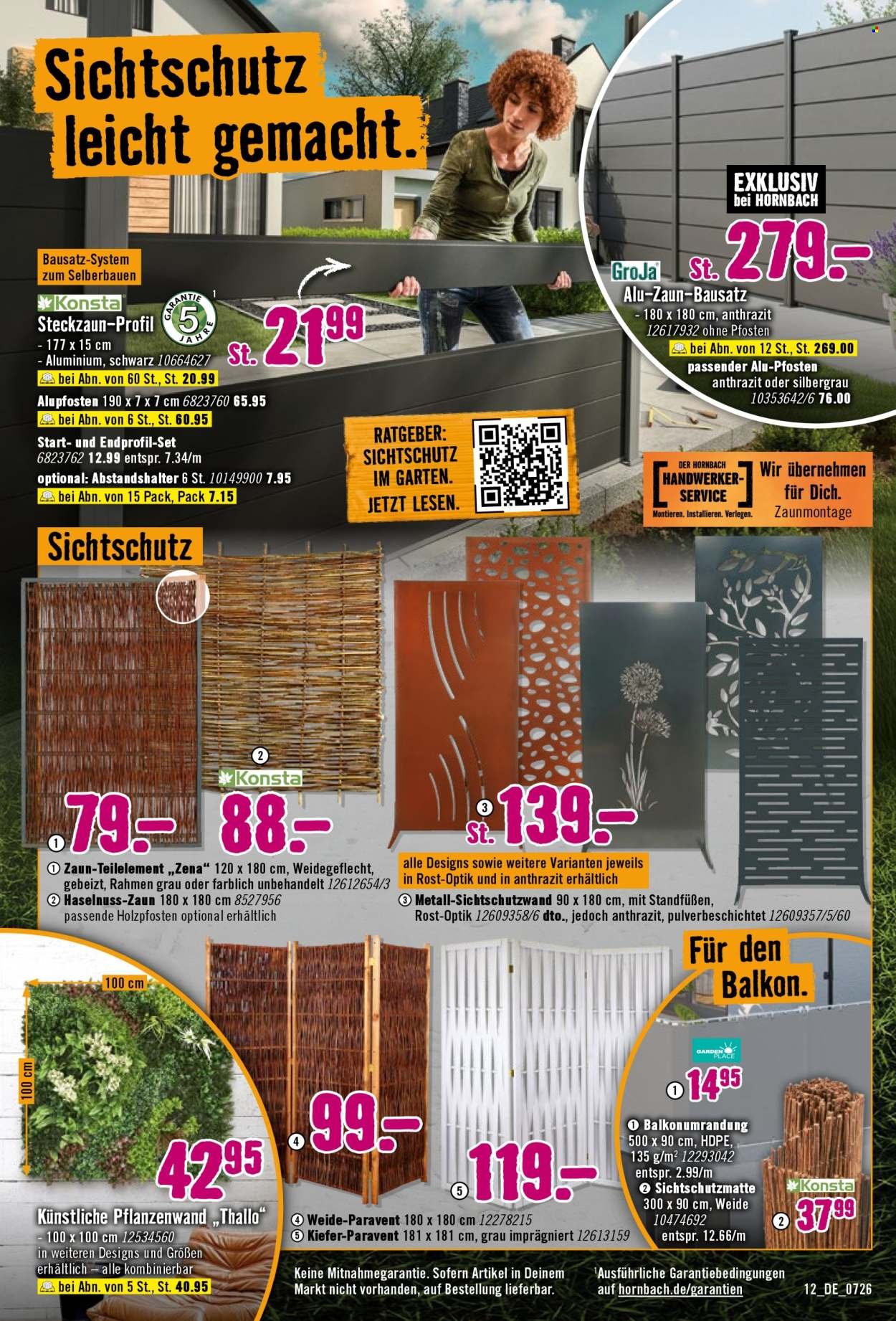 HORNBACH Prospekt - Andere feiern Tore, Du Dein Projekt.