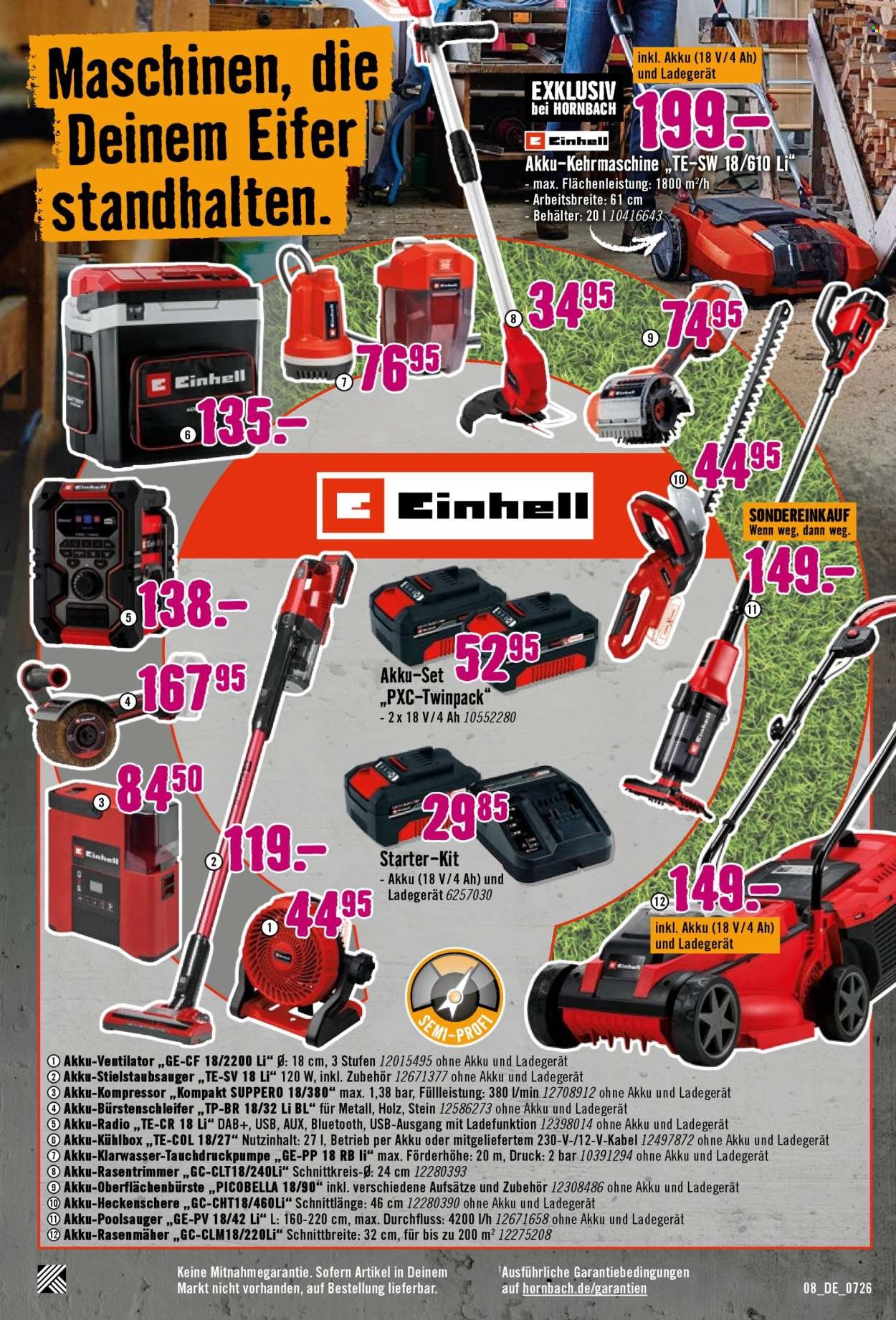 HORNBACH Prospekt - Andere feiern Tore, Du Dein Projekt.