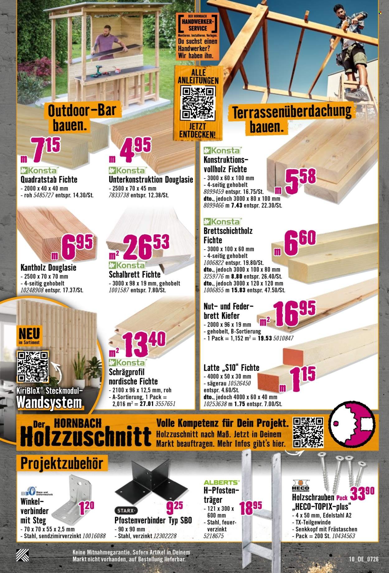 HORNBACH Prospekt - Andere feiern Tore, Du Dein Projekt.