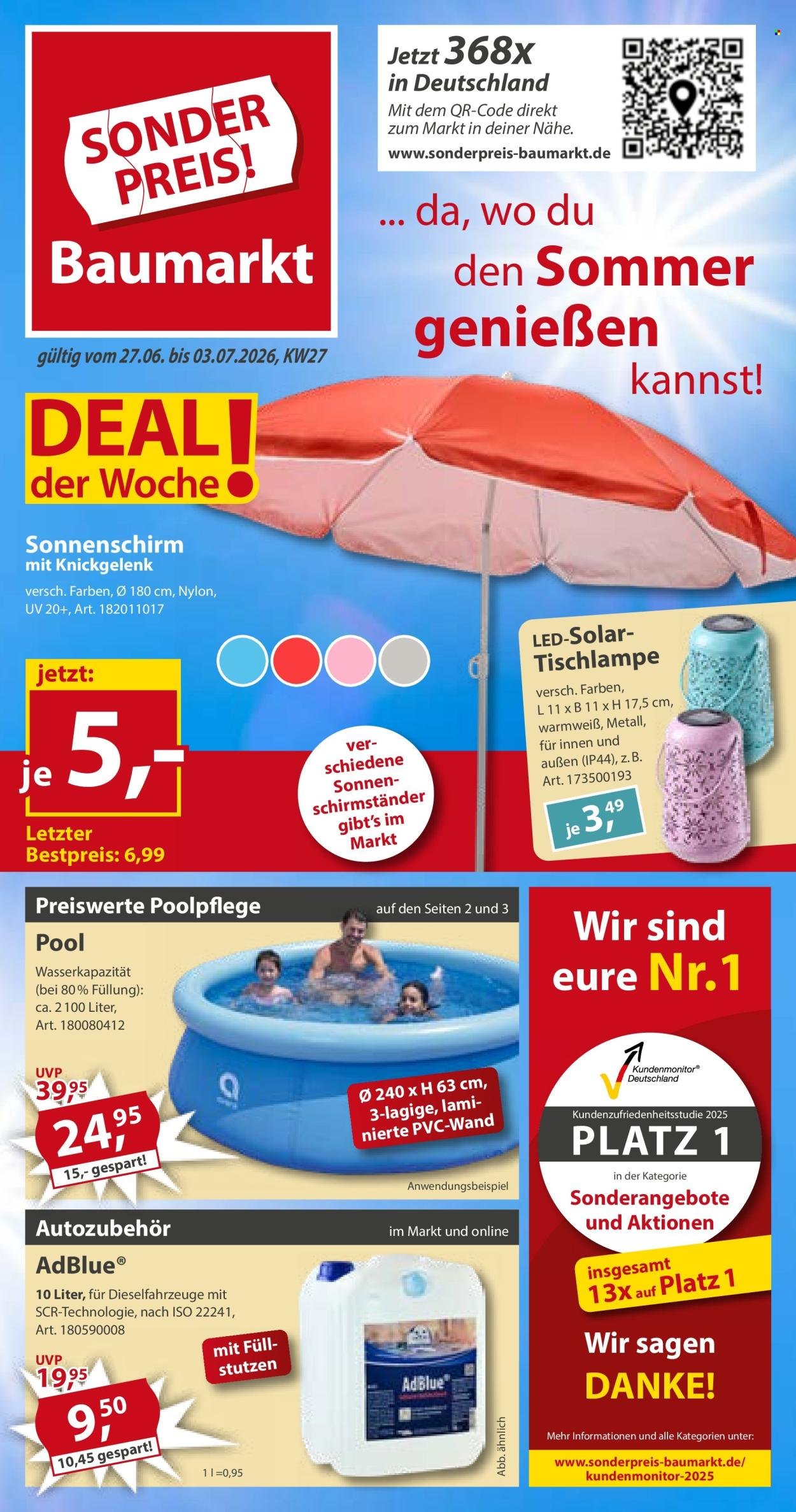 SONDERPREIS-BAUMARKT Prospekt - Ab Samstag 27.06.2026