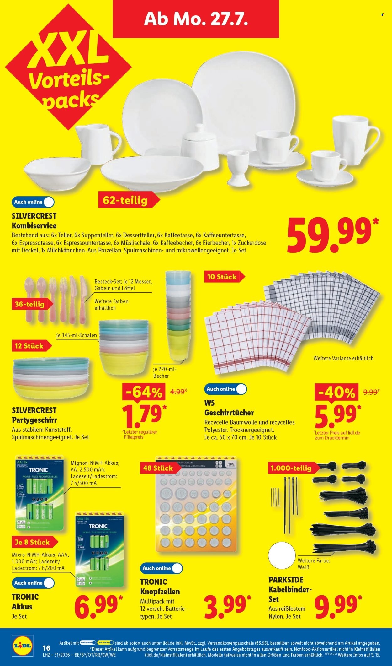LIDL Prospekt - Ab Montag 27.07.2026
