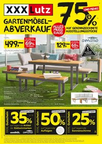 XXXLUTZ Prospekt - Gartenmöbelabverkauf