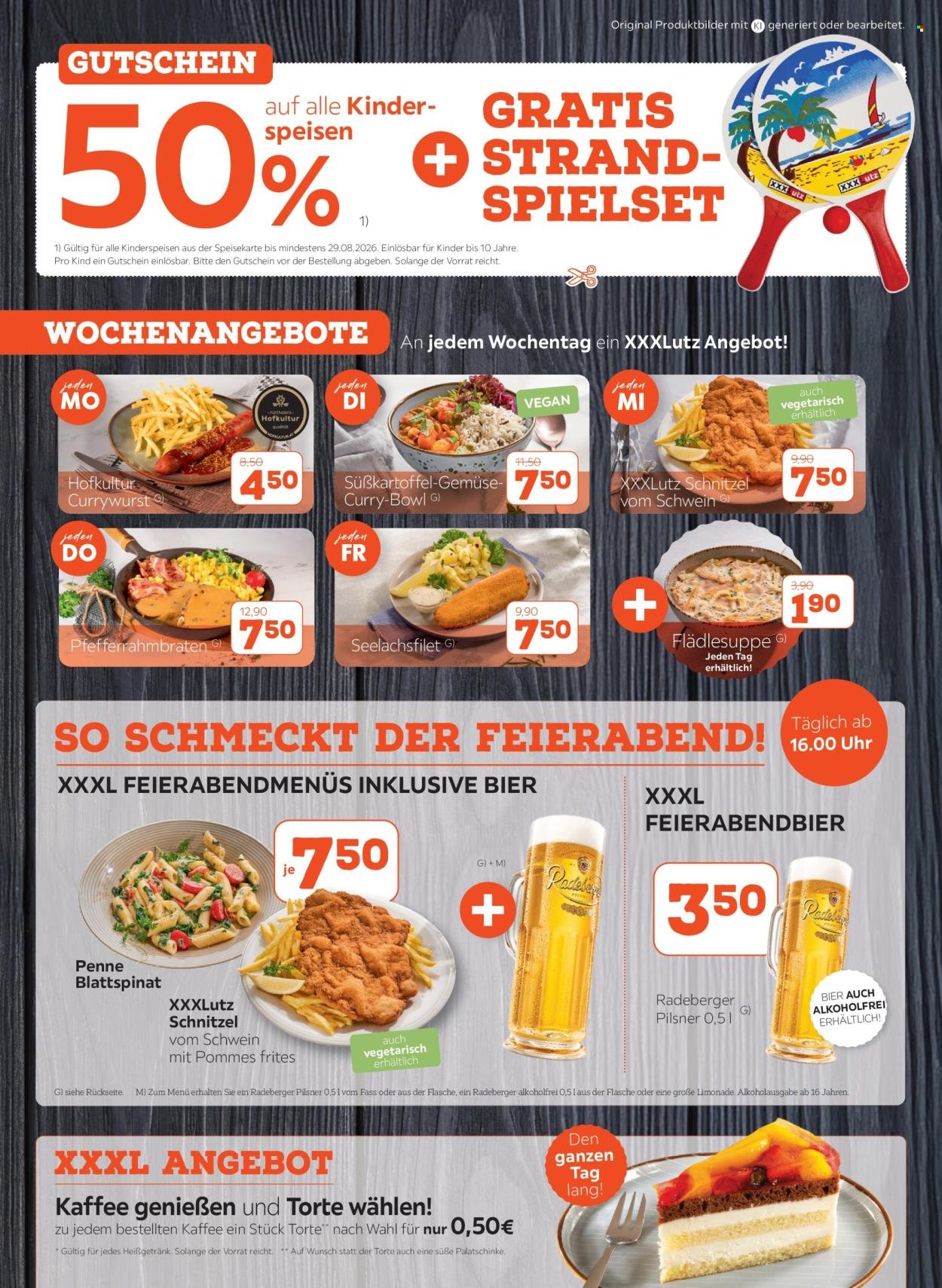 XXXLUTZ Prospekt - Restaurantgutscheine