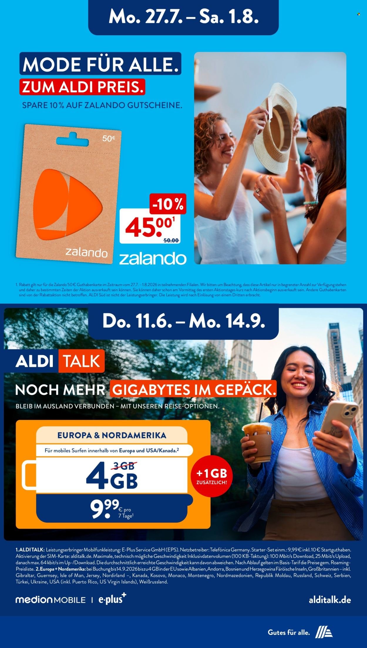 ALDI SÜD Prospekt - Ab Montag 27.07.2026