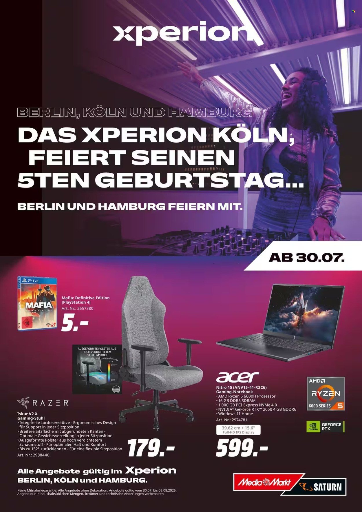 SATURN Prospekt - Ab Mittwoch 30.07.2025 (2025-07-30 - 2025-08-05) | 1