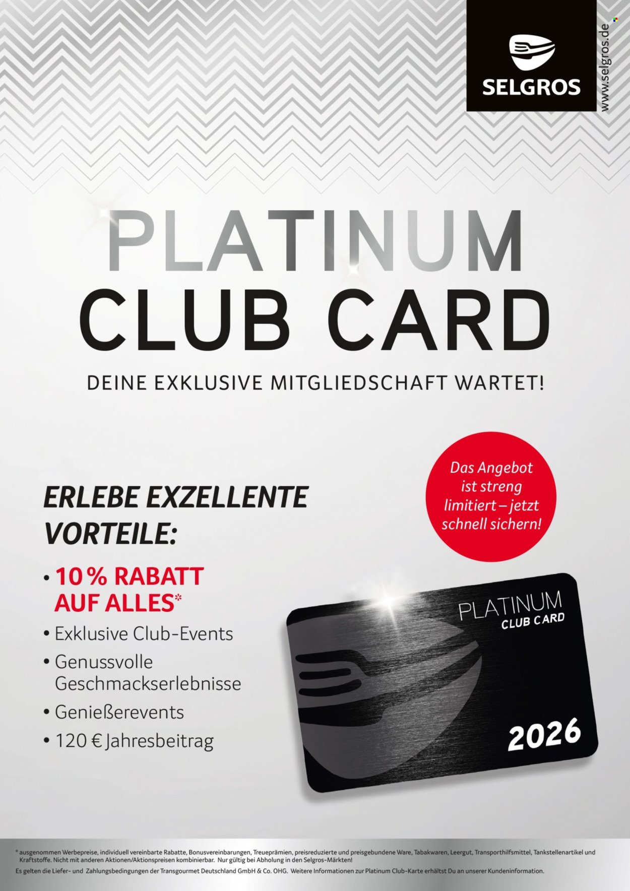 SELGROS Prospekt - Platinum Club