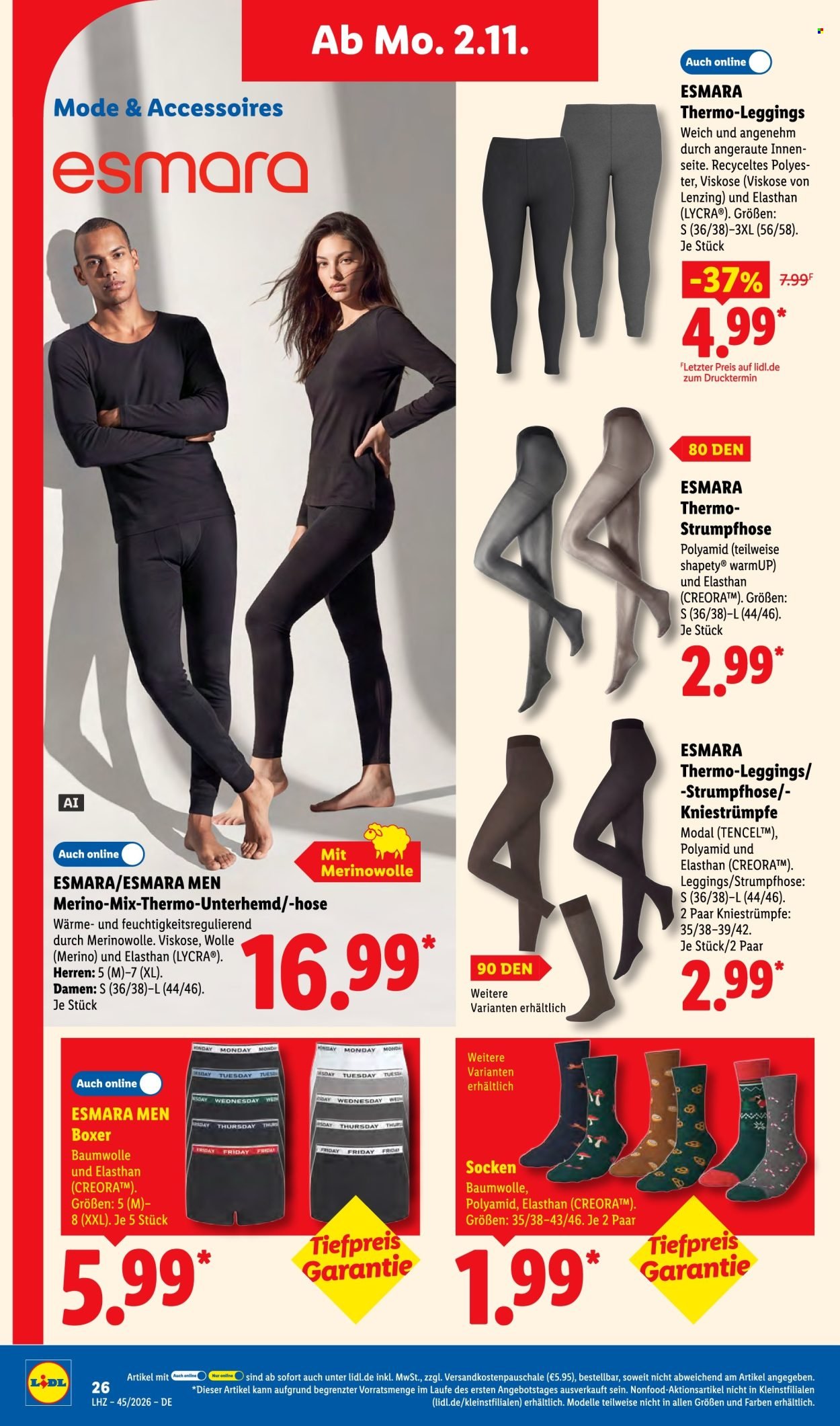 LIDL Prospekt - Ab Montag 2.11.2026
