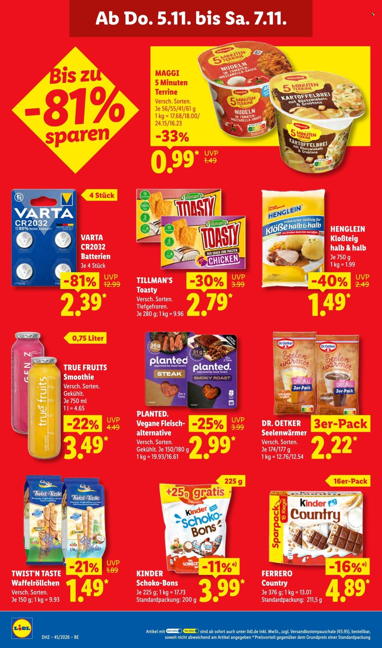 LIDL Prospekt - Ab Montag 2.11.2026