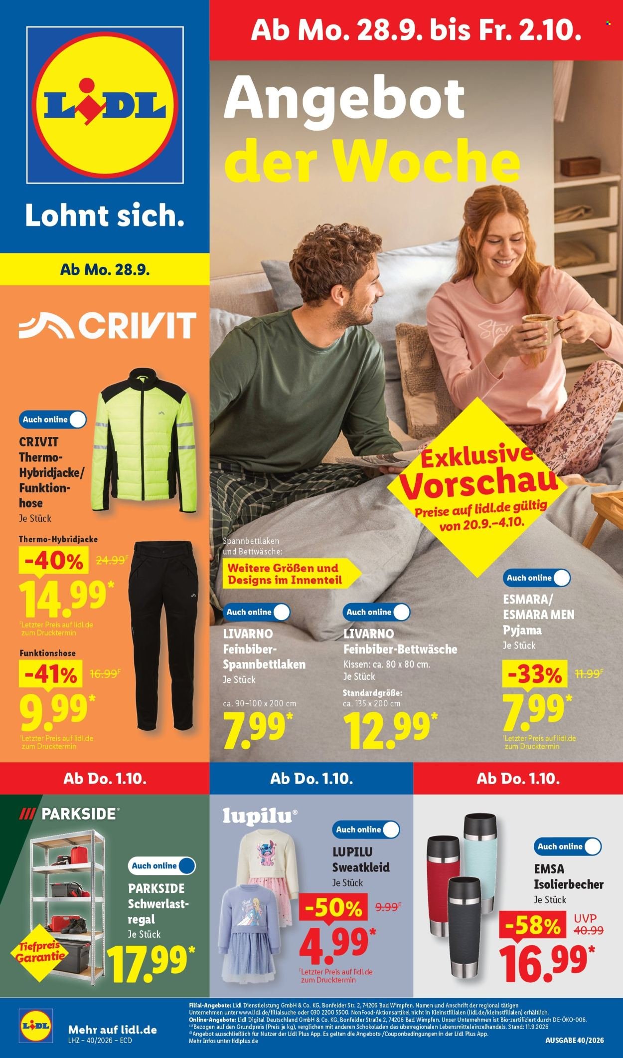 LIDL Prospekt - Ab Montag 28.09.2026