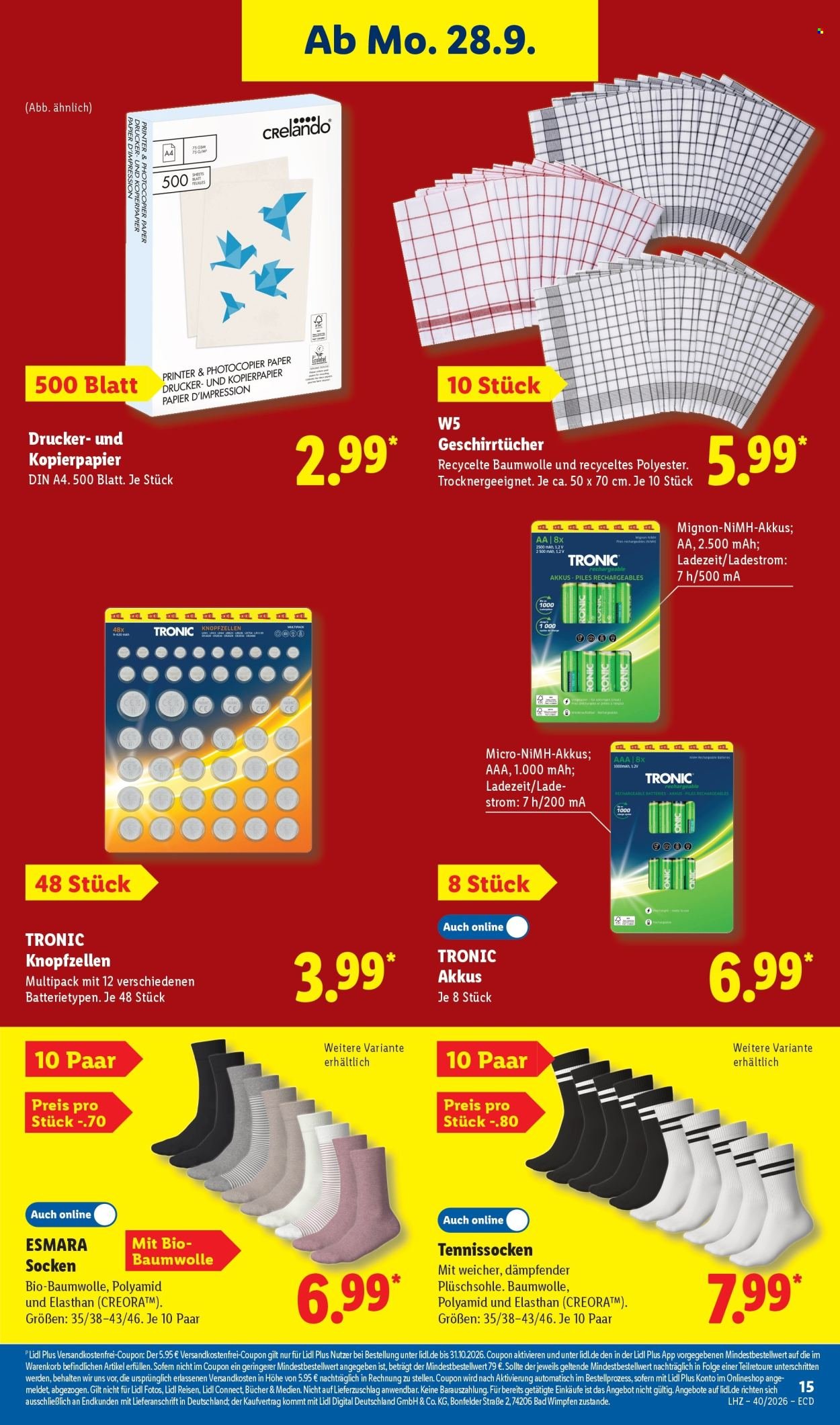 LIDL Prospekt - Ab Montag 28.09.2026
